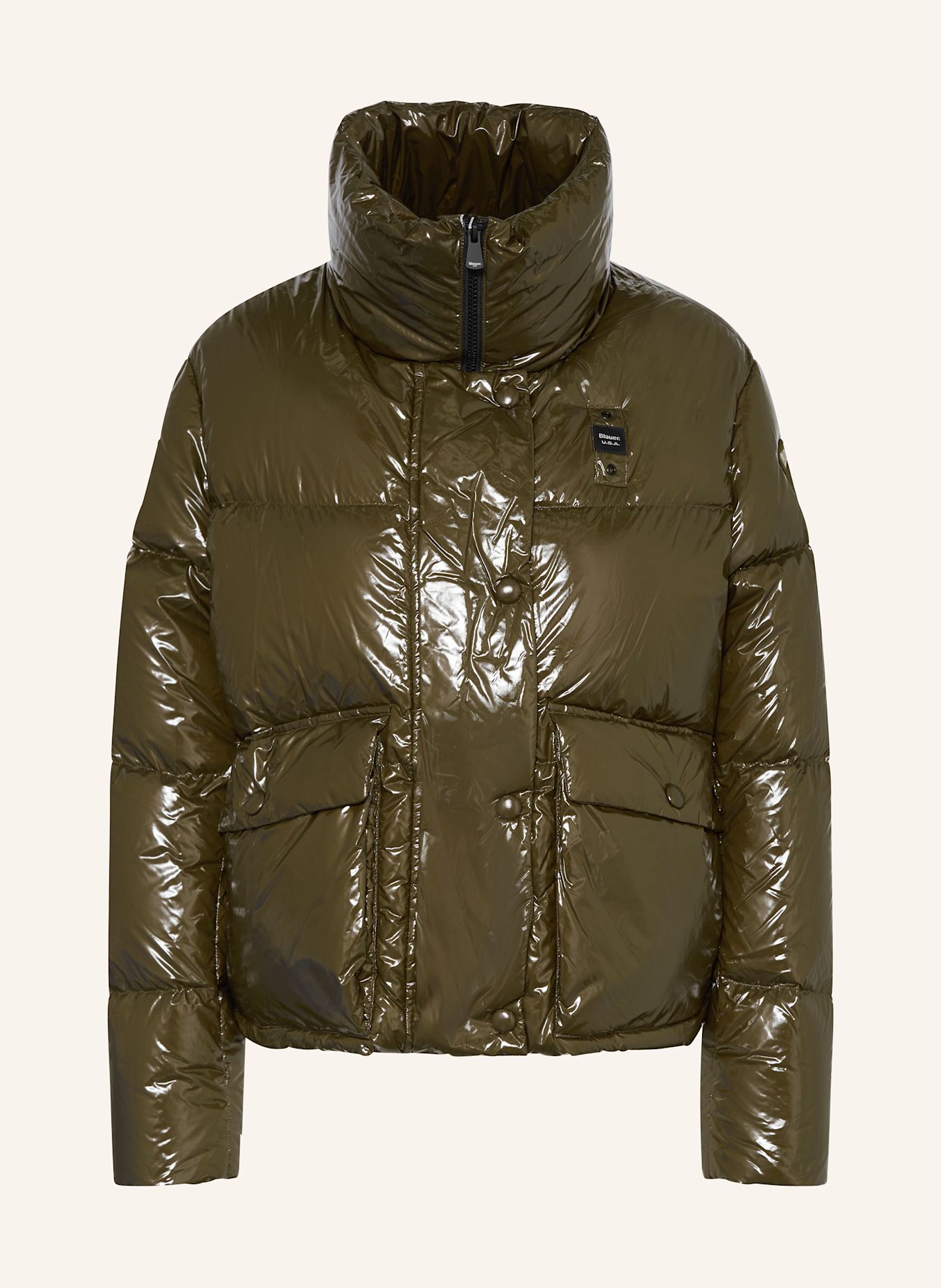 Blauer Daunenjacke CLARE: OLIV