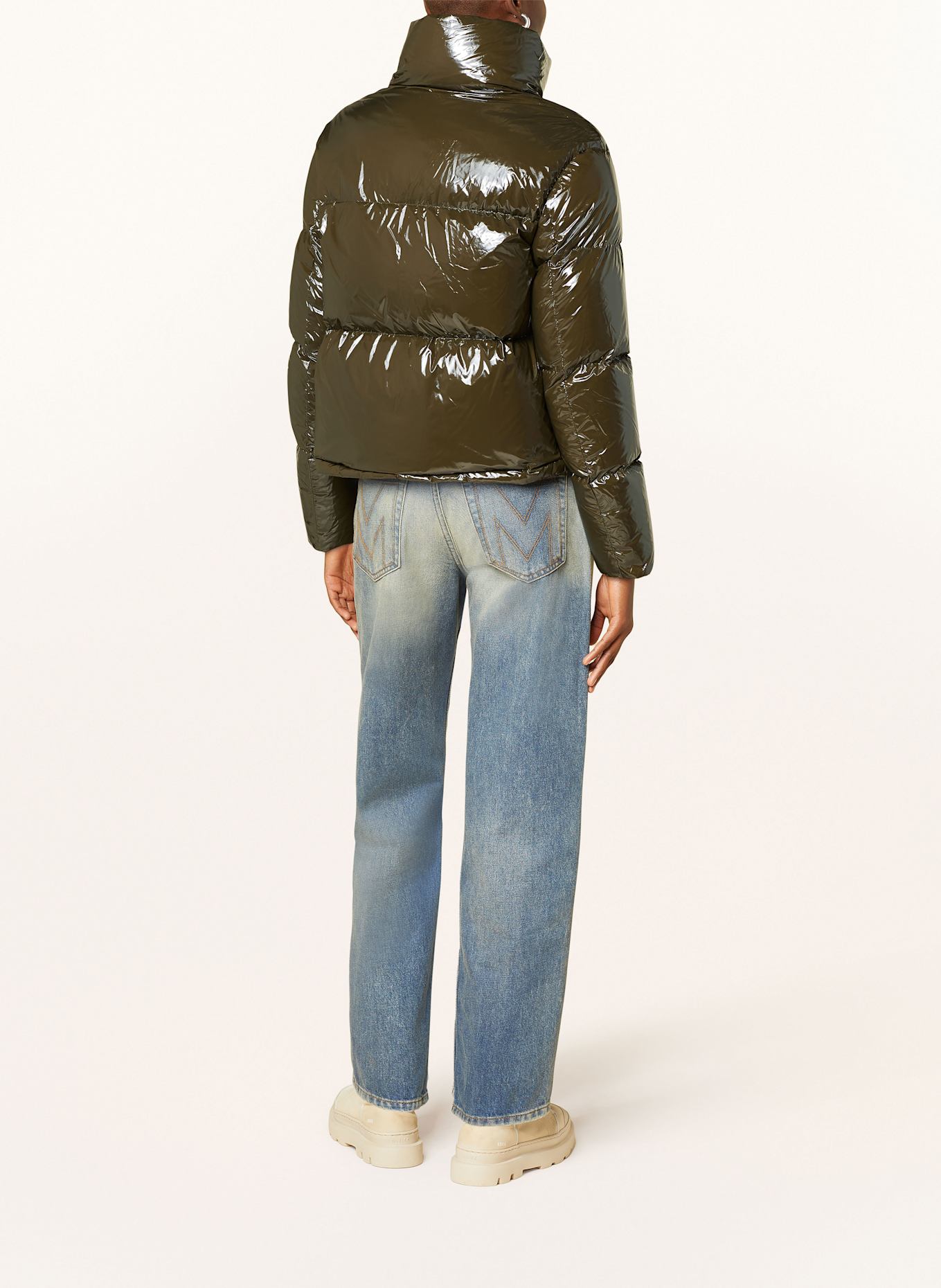 Blauer Daunenjacke CLARE: OLIV