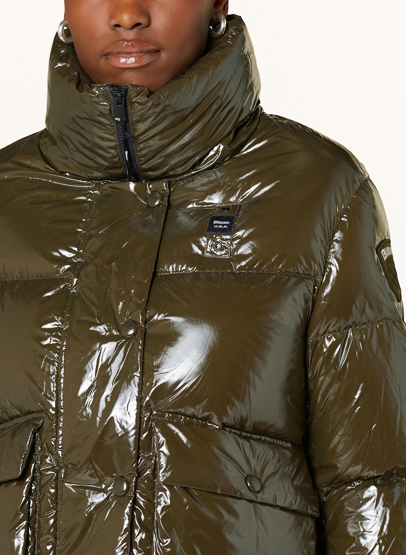 Blauer Daunenjacke CLARE: OLIV