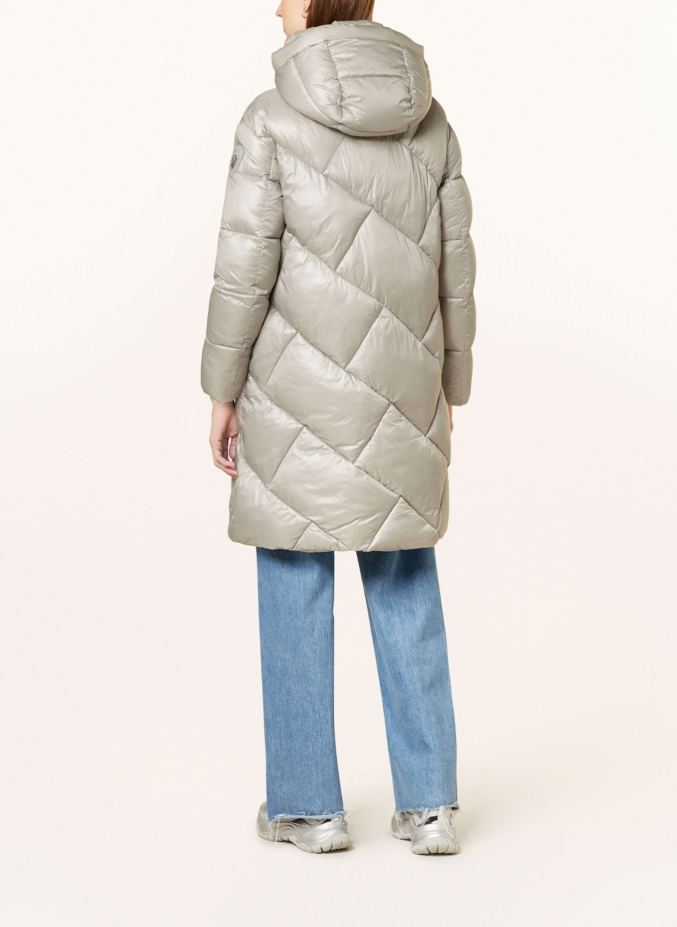 Blauer IMRIE quilted coat with DUPONT™ SORONA® insulation: LIGHT GRAY