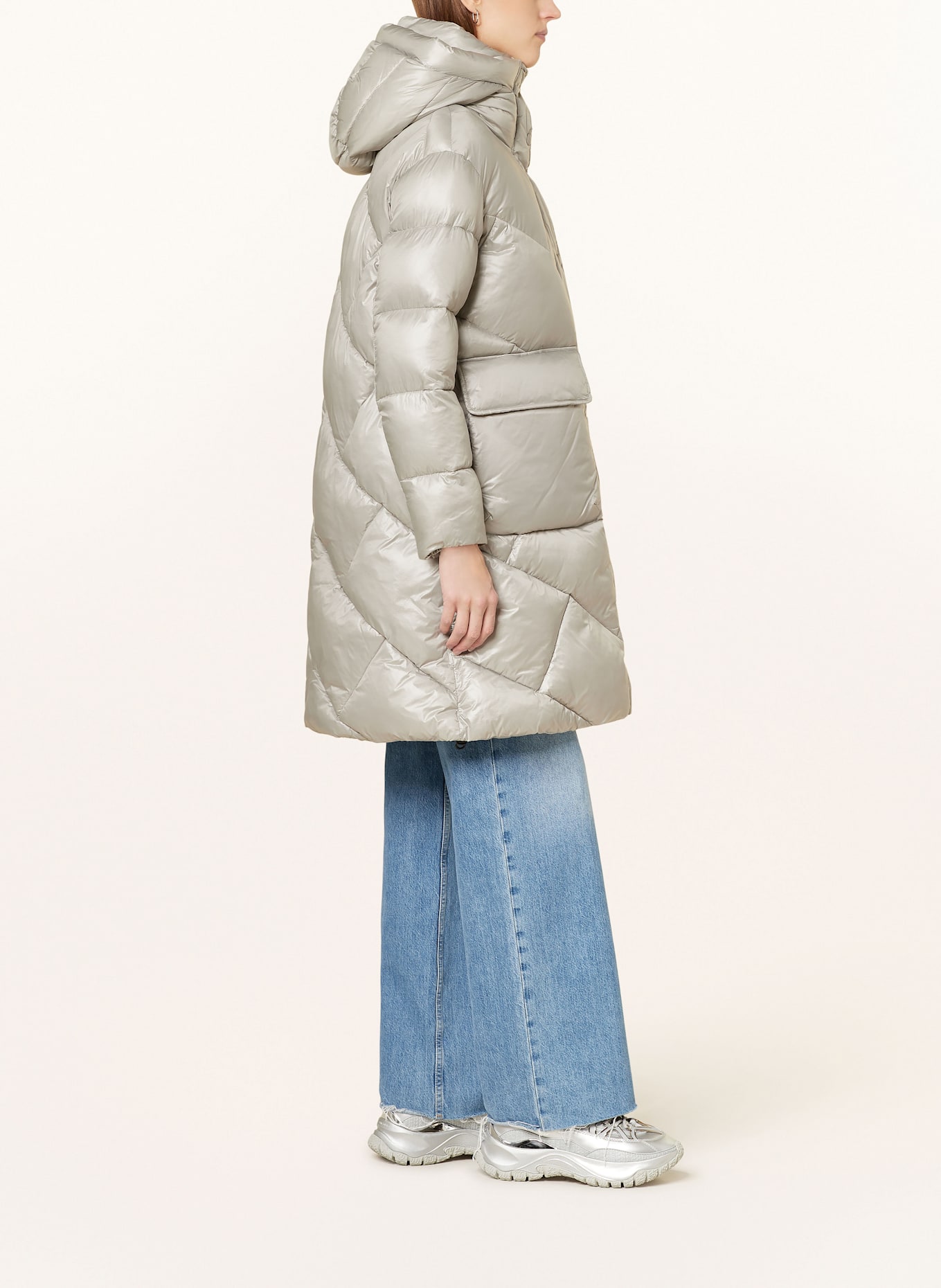 Blauer IMRIE quilted coat with DUPONT™ SORONA® insulation: LIGHT GRAY