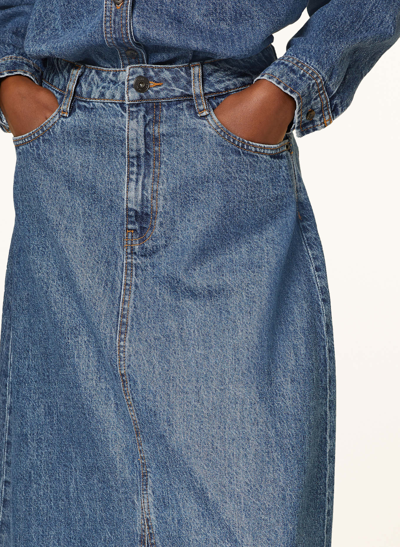 ICHI Jeansrock IHAVENY: 200339 Medium blue