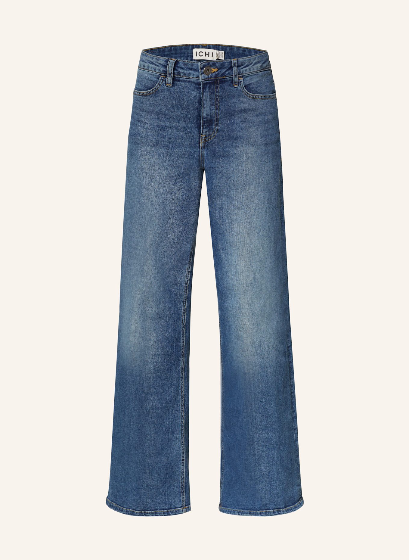 ICHI Straight džíny IHTWIGGY: 19037 Medium blue