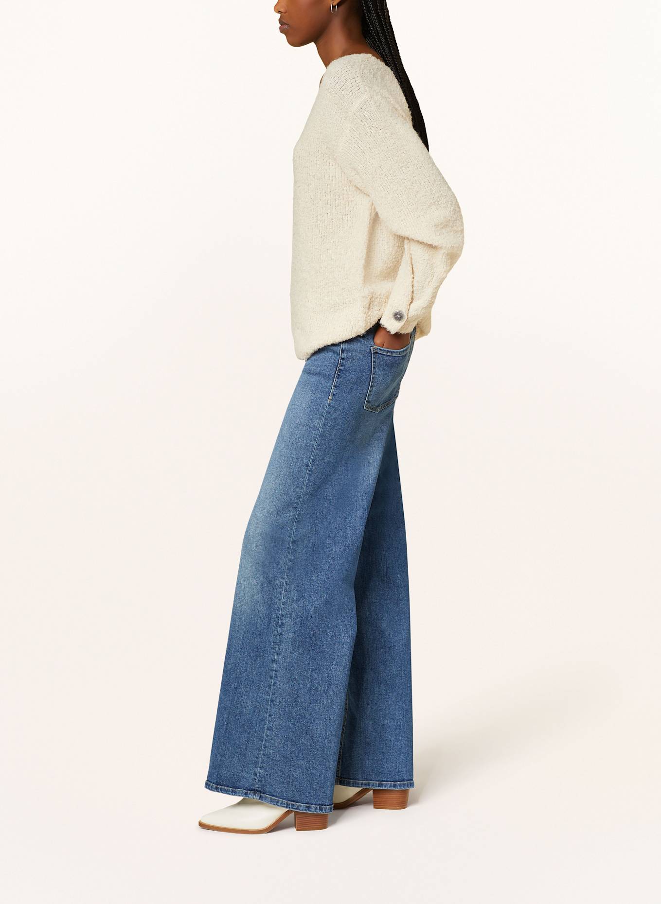 ICHI Straight džíny IHTWIGGY: 19037 Medium blue