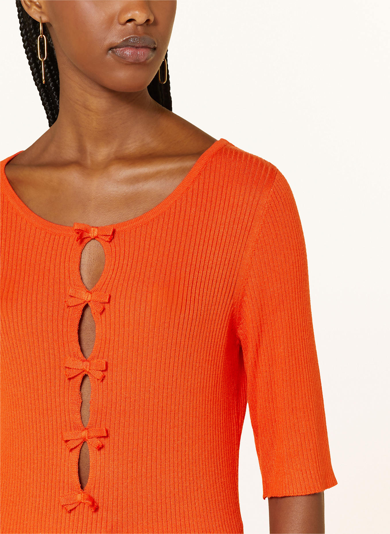 ICHI Knitted shirt IHMAFA: ORANGE