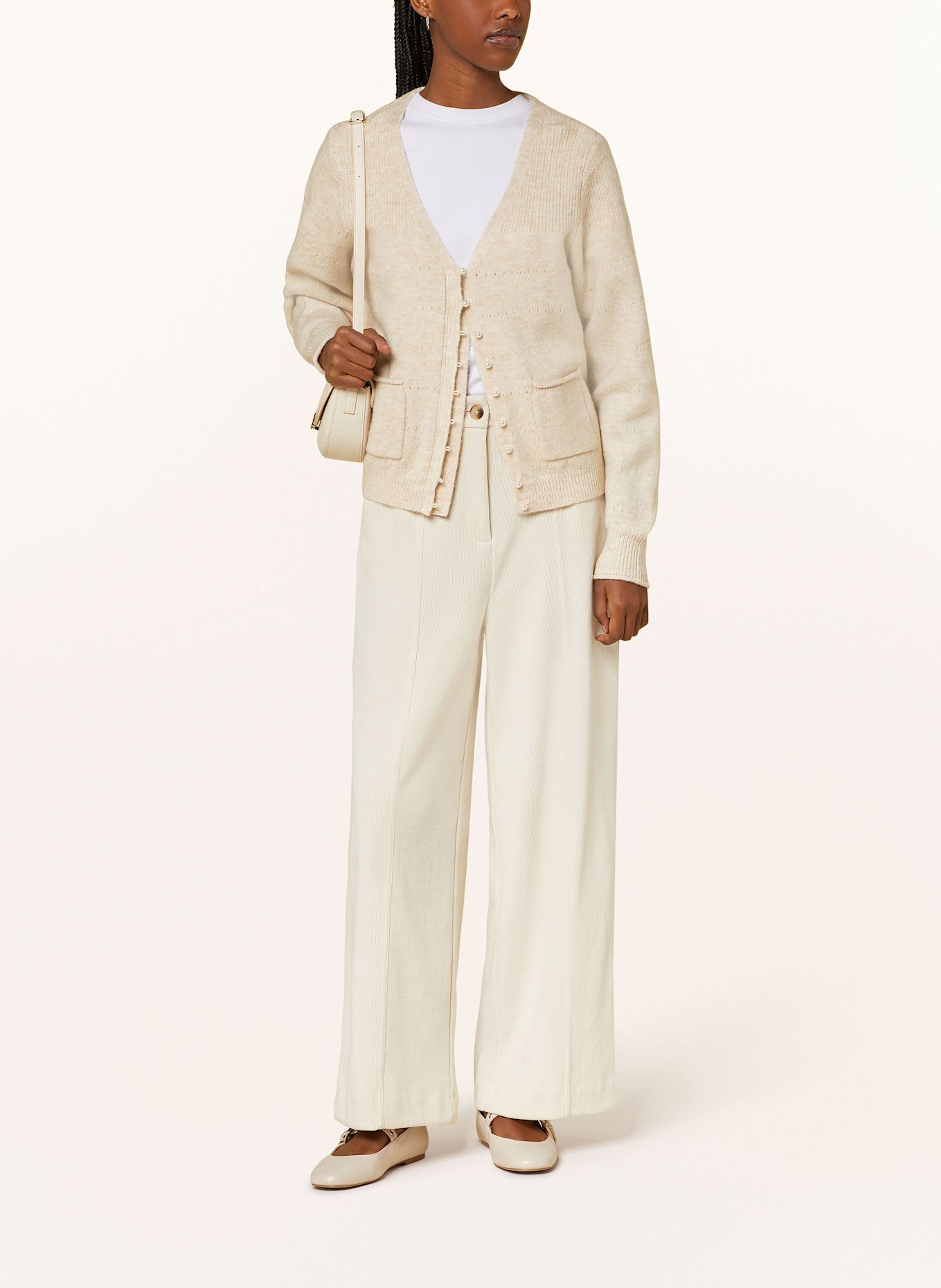 ICHI Strickjacke IHBANISE: BEIGE