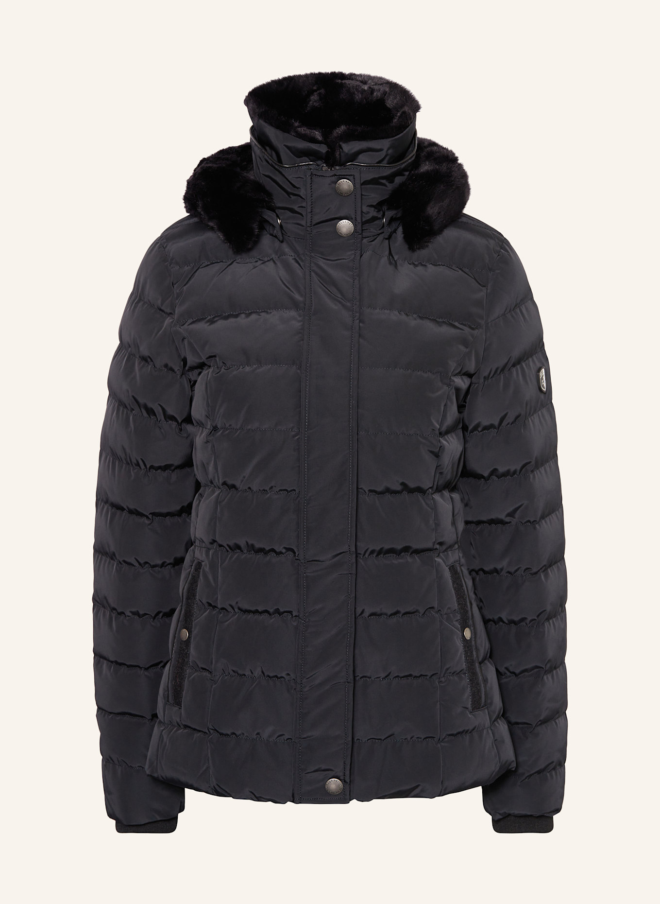 WELLENSTEYN Steppjacke SANTORIN SANT mit DUPONT™ SORONA®-Isolierung und abnehmbarem Kunstfell: DUNKELBLAU