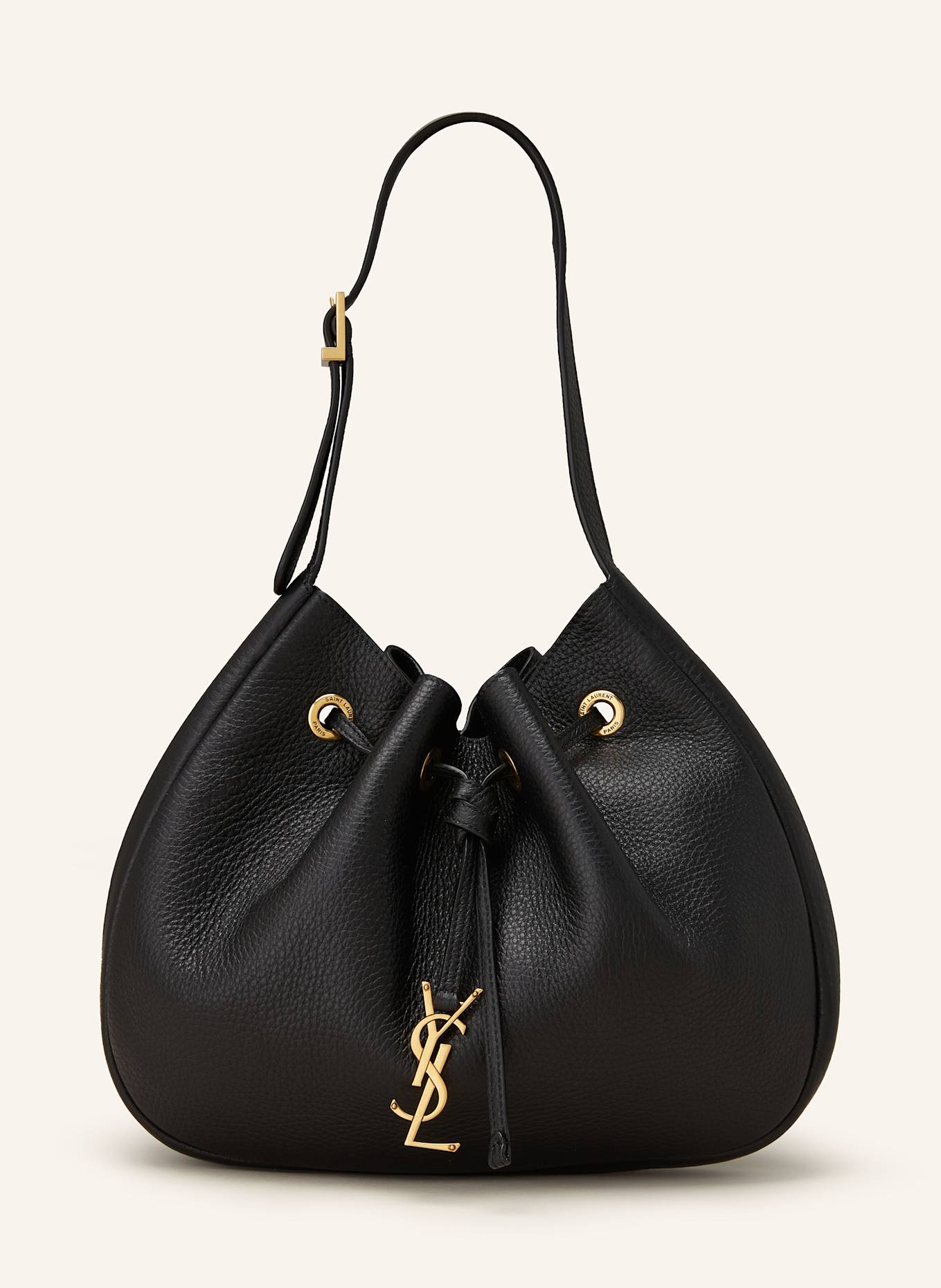 SAINT LAURENT Hobo Bag PARIS VII SMALL in schwarz