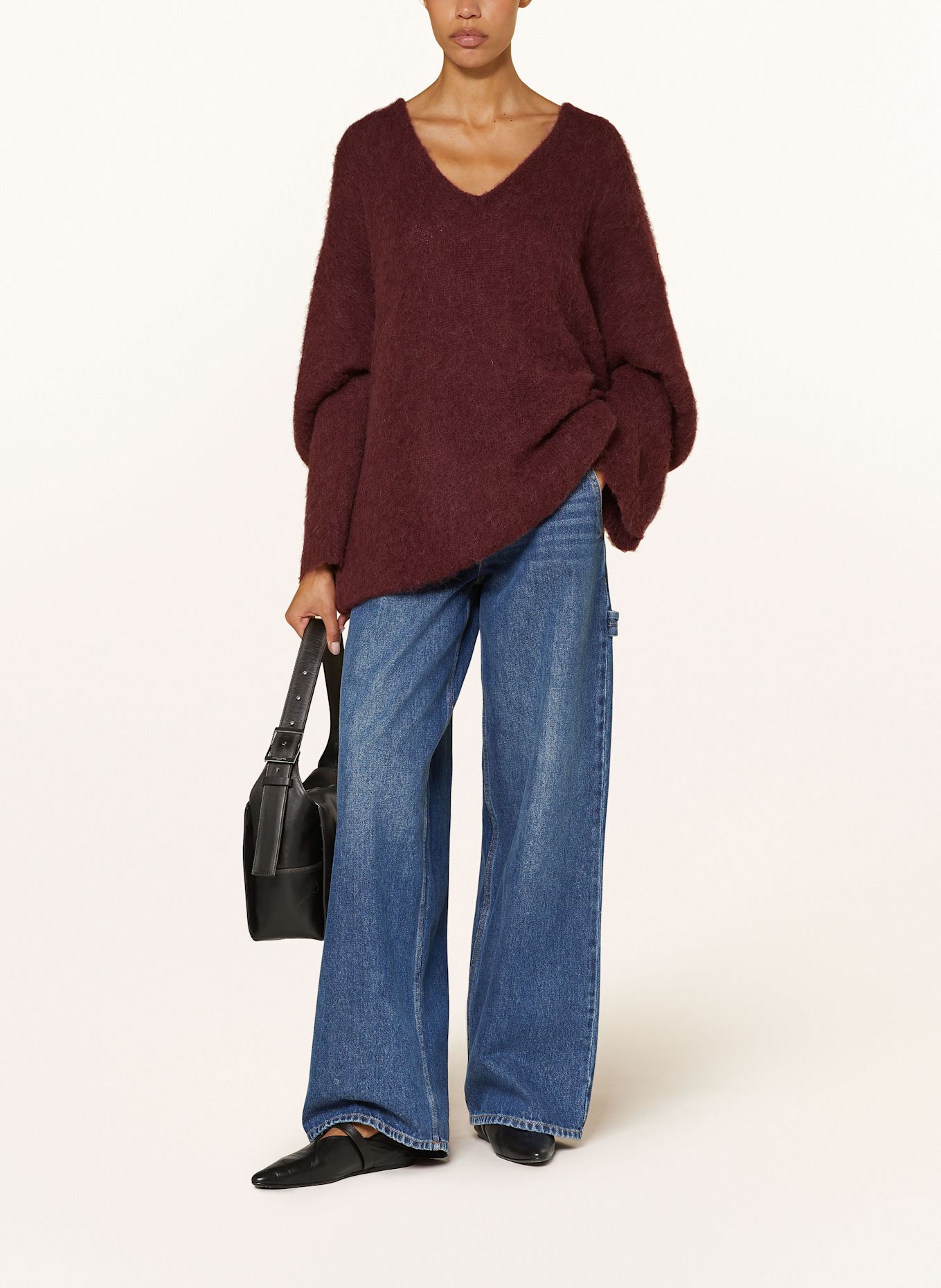 by Aylin Koenig Strickkleid LOUNA aus Alpaka: DUNKELROT