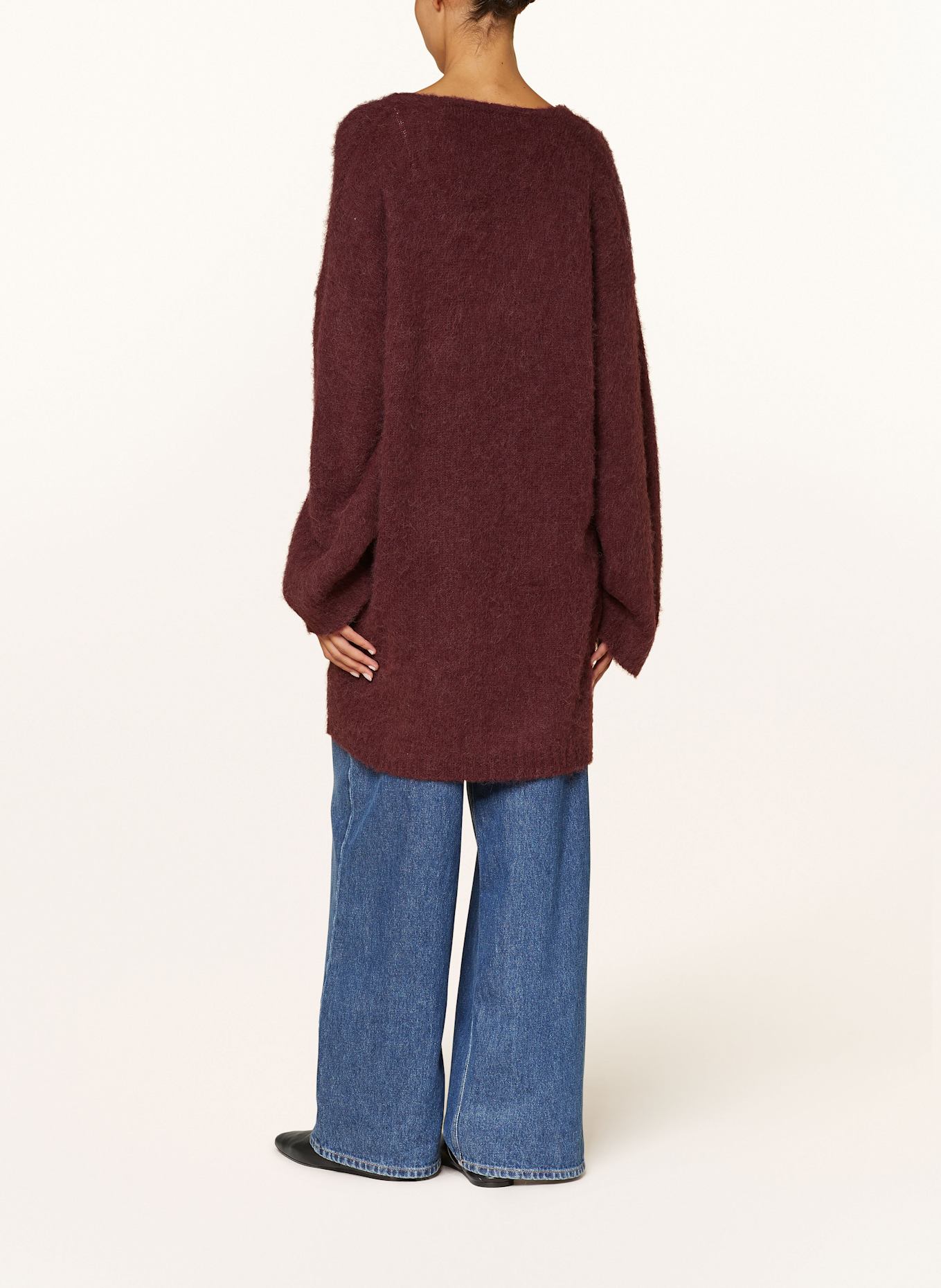 by Aylin Koenig Strickkleid LOUNA aus Alpaka: DUNKELROT