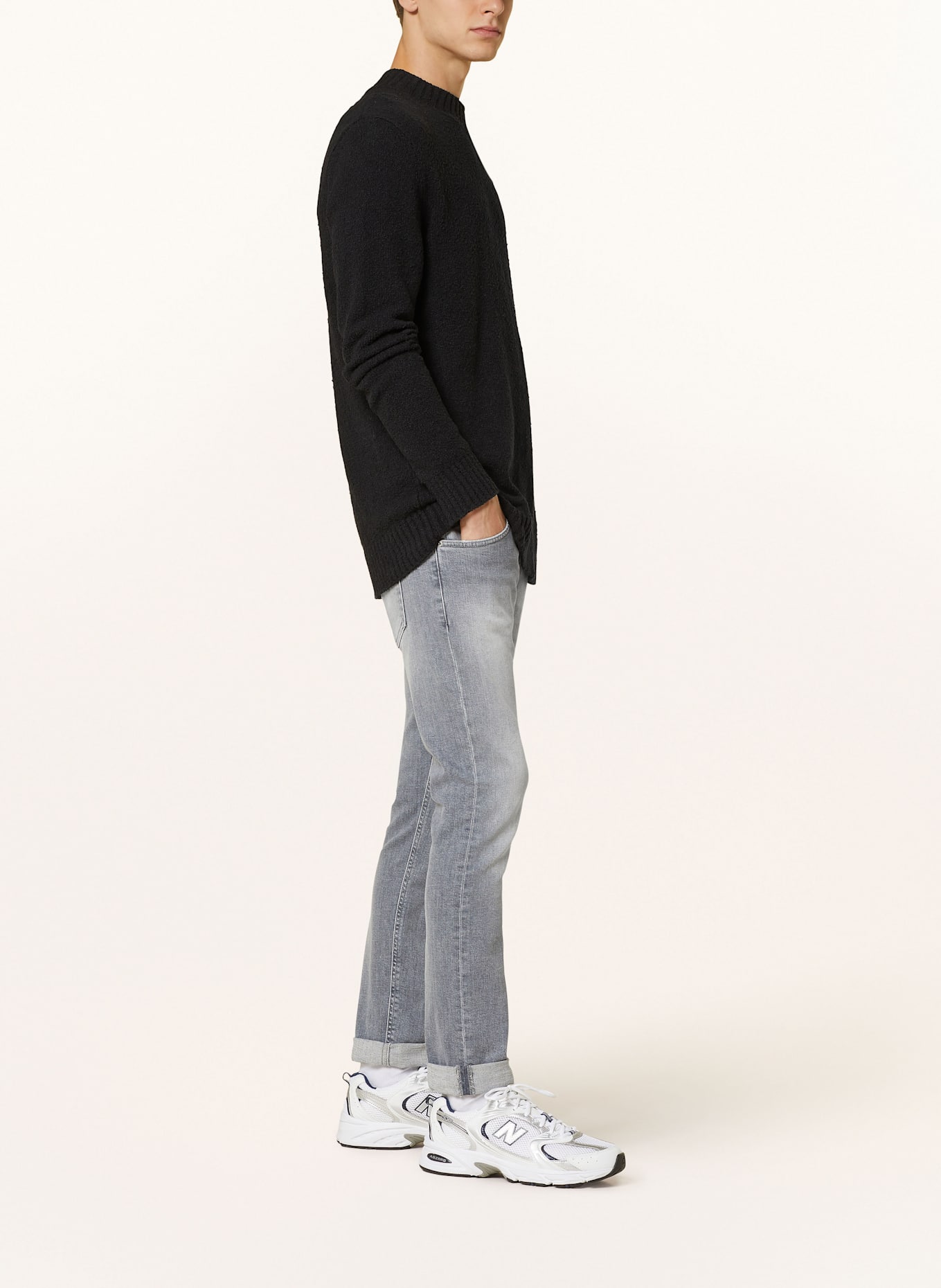 Dondup Džíny RITCHIE Skinny Fit, Barva: 900 Light Grey (Obrázek 4)