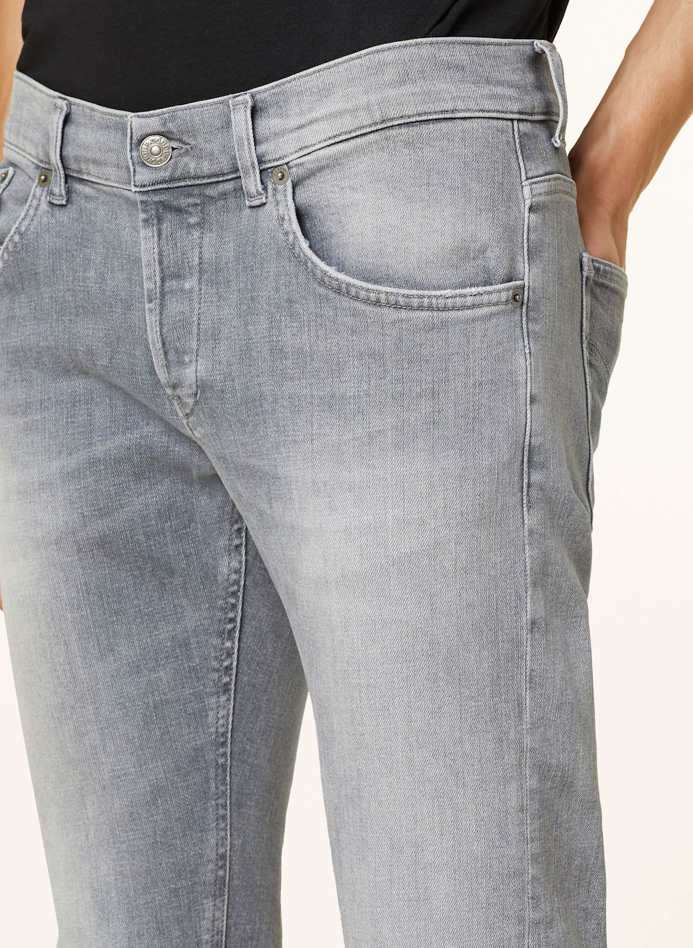 Dondup Džíny RITCHIE Skinny Fit, Barva: 900 Light Grey (Obrázek 5)