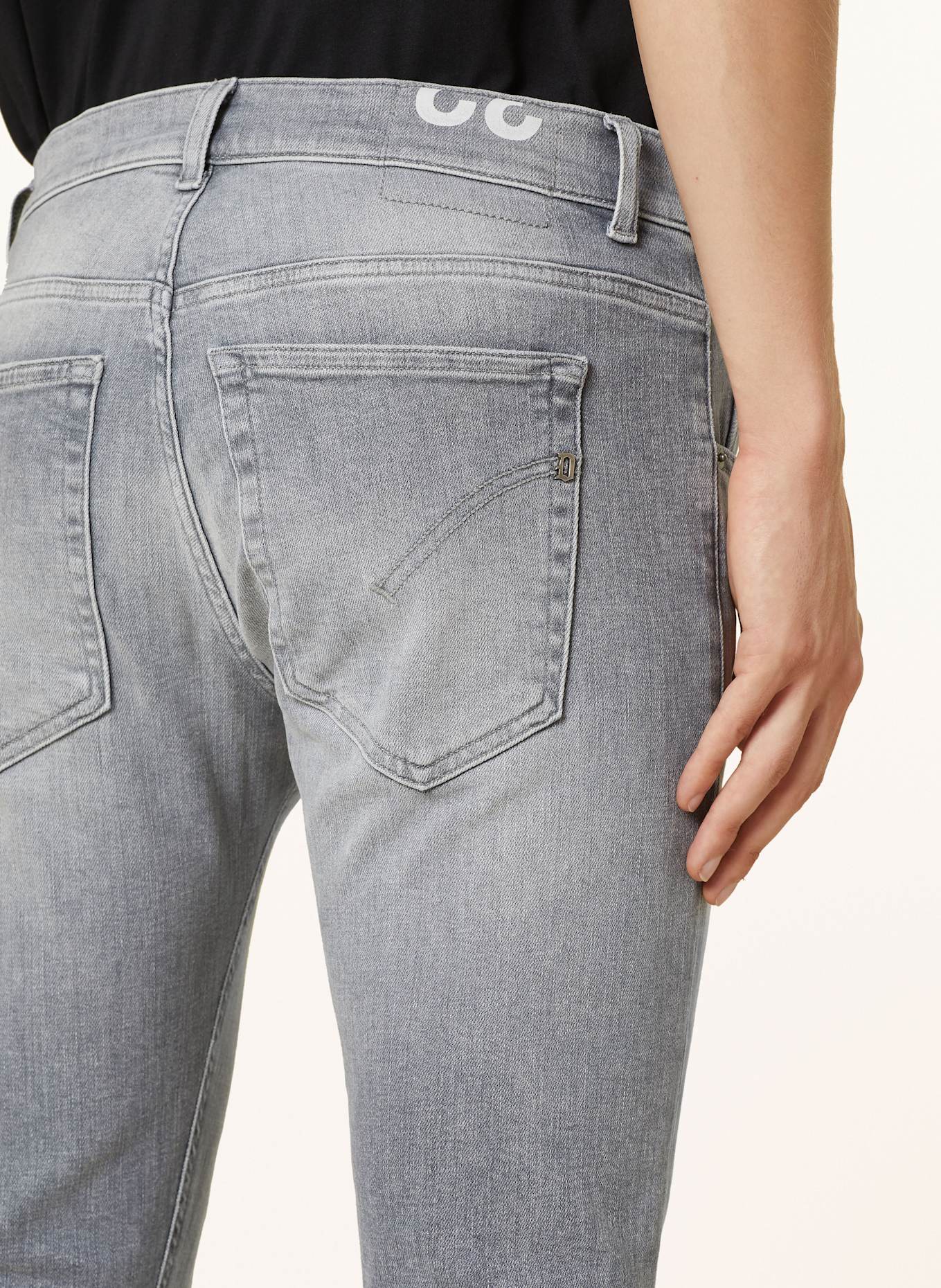 Dondup Džíny RITCHIE Skinny Fit, Barva: 900 Light Grey (Obrázek 6)