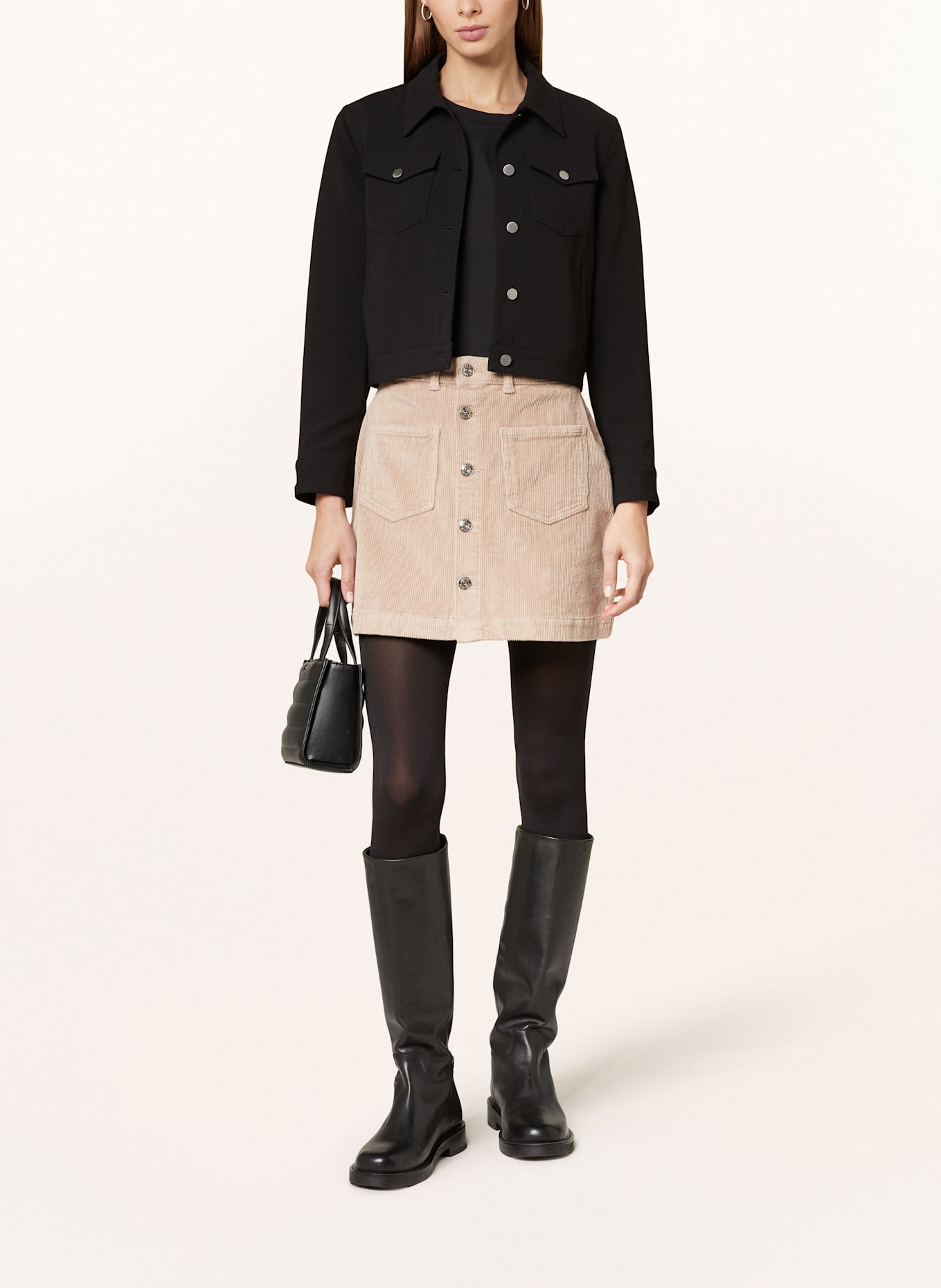 ONLY Corduroy skirt: BEIGE