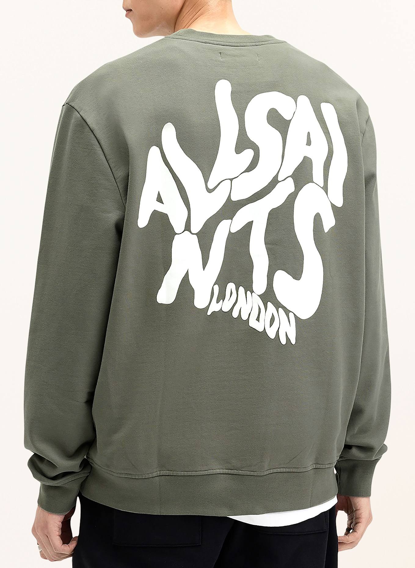 ALLSAINTS Bluza nierozpinana ORLANDO, Kolor: KHAKI (Obrazek 3)