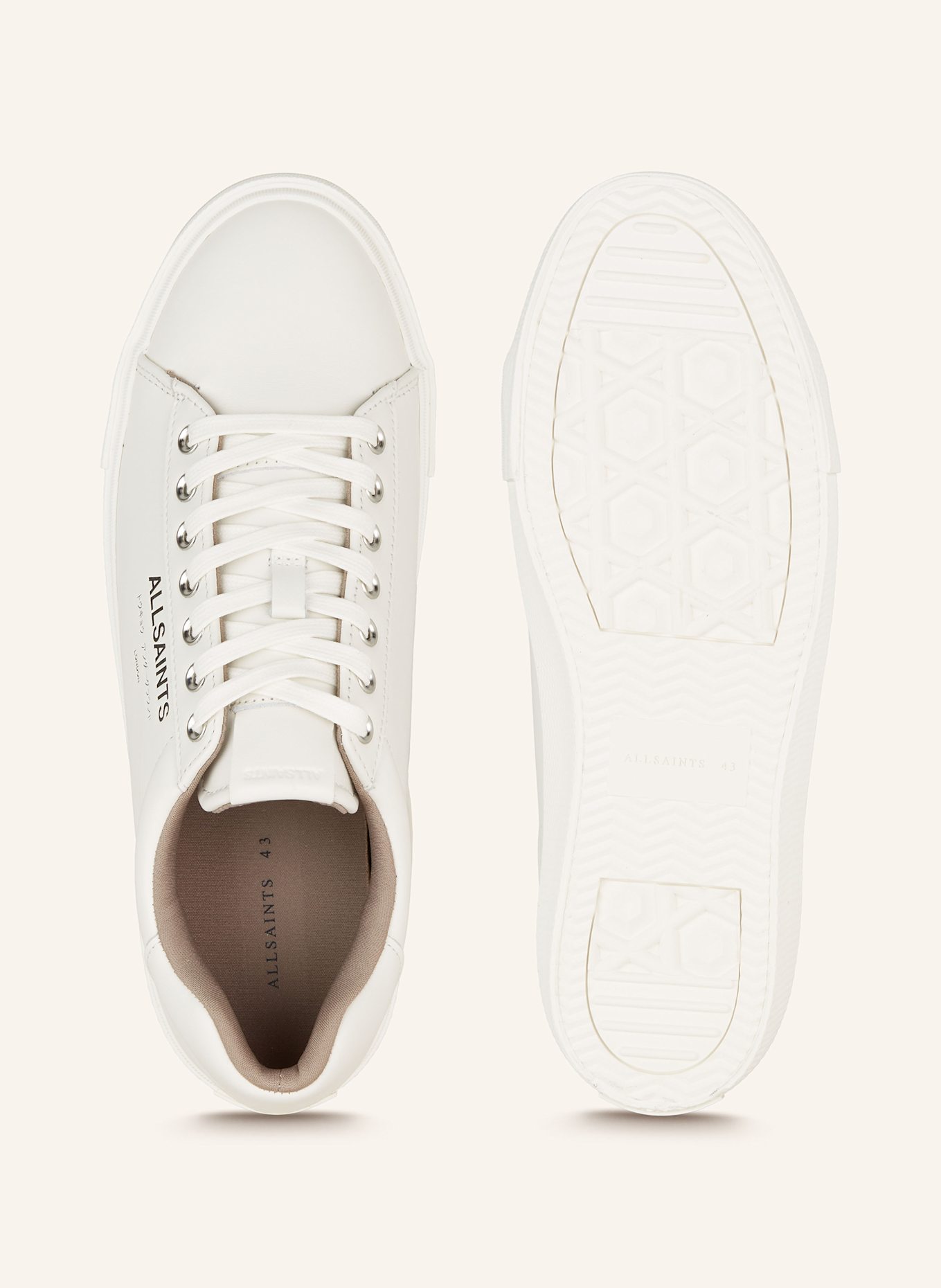 ALLSAINTS Sneakersy UNDGRND: ECRU