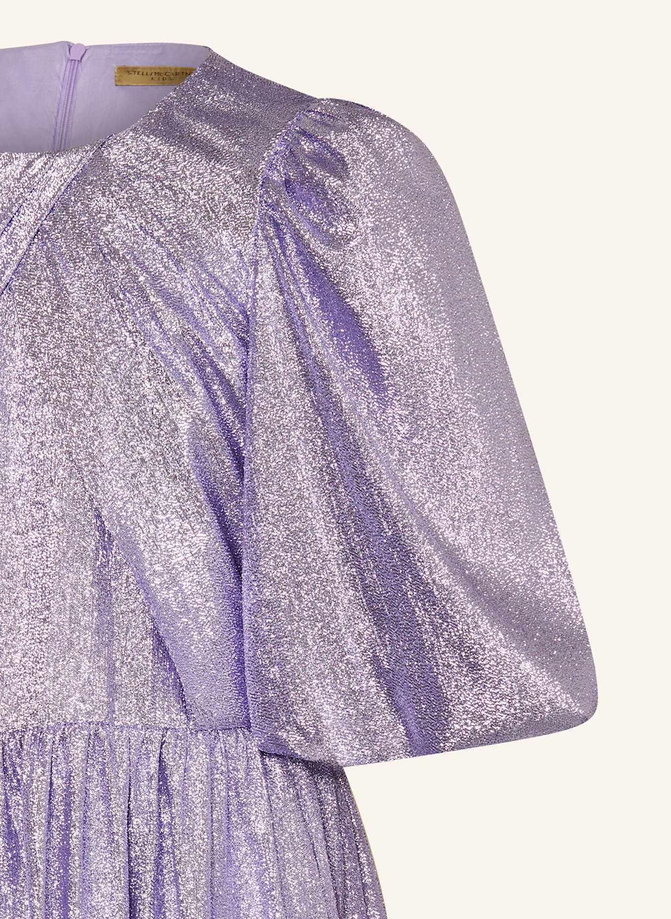 STELLA McCARTNEY KIDS Kleid mit Glitzergarn: HELLLILA