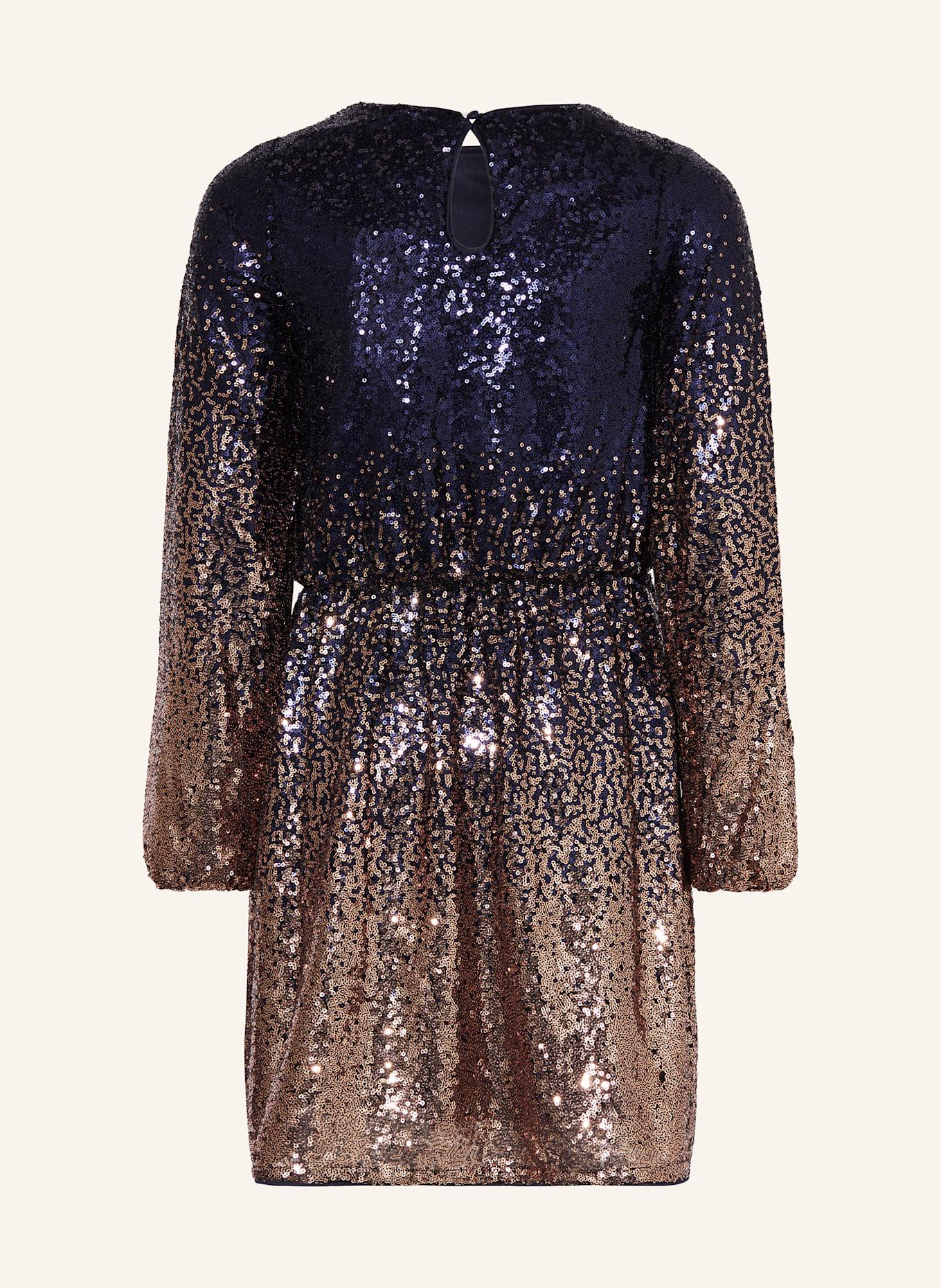 name it Šaty s flitry: TMAVĚ MODRÁ / RŮŽOVÁ