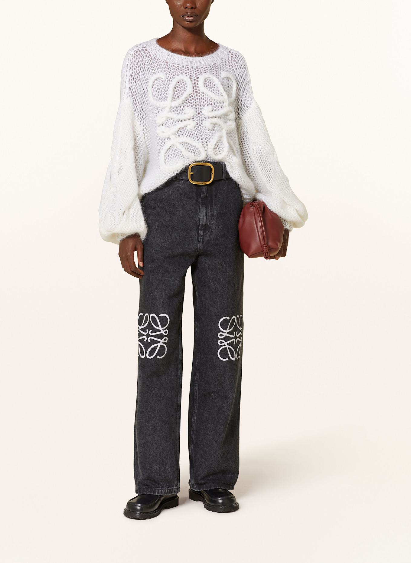 LOEWE Jeans ANAGRAM: 1100 BLACK