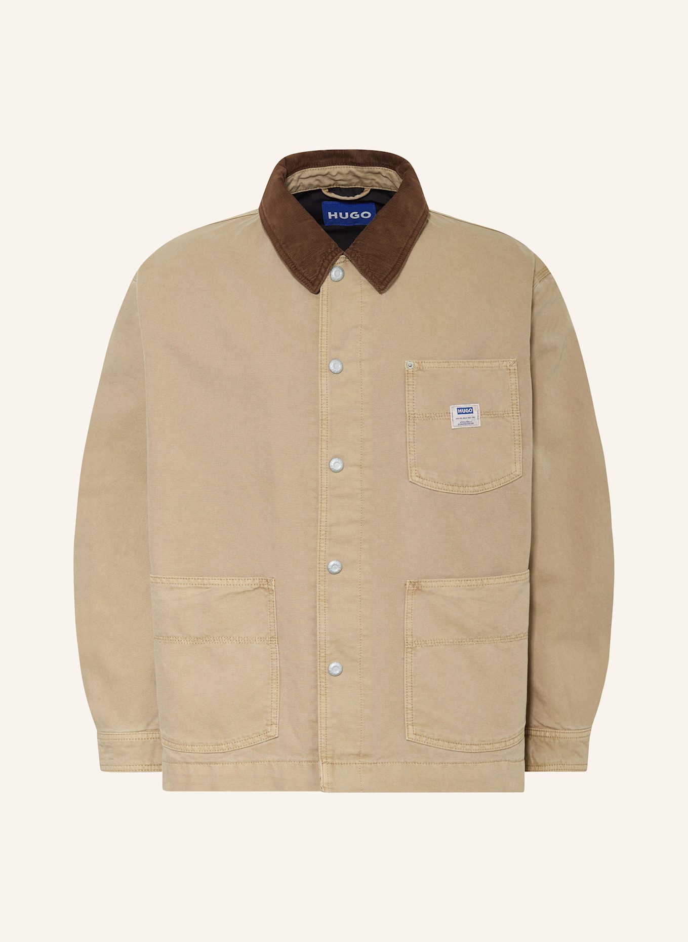 HUGO BLUE Jeans-Overjacket BRAMS, Farbe: BEIGE/ BRAUN (Bild 1)