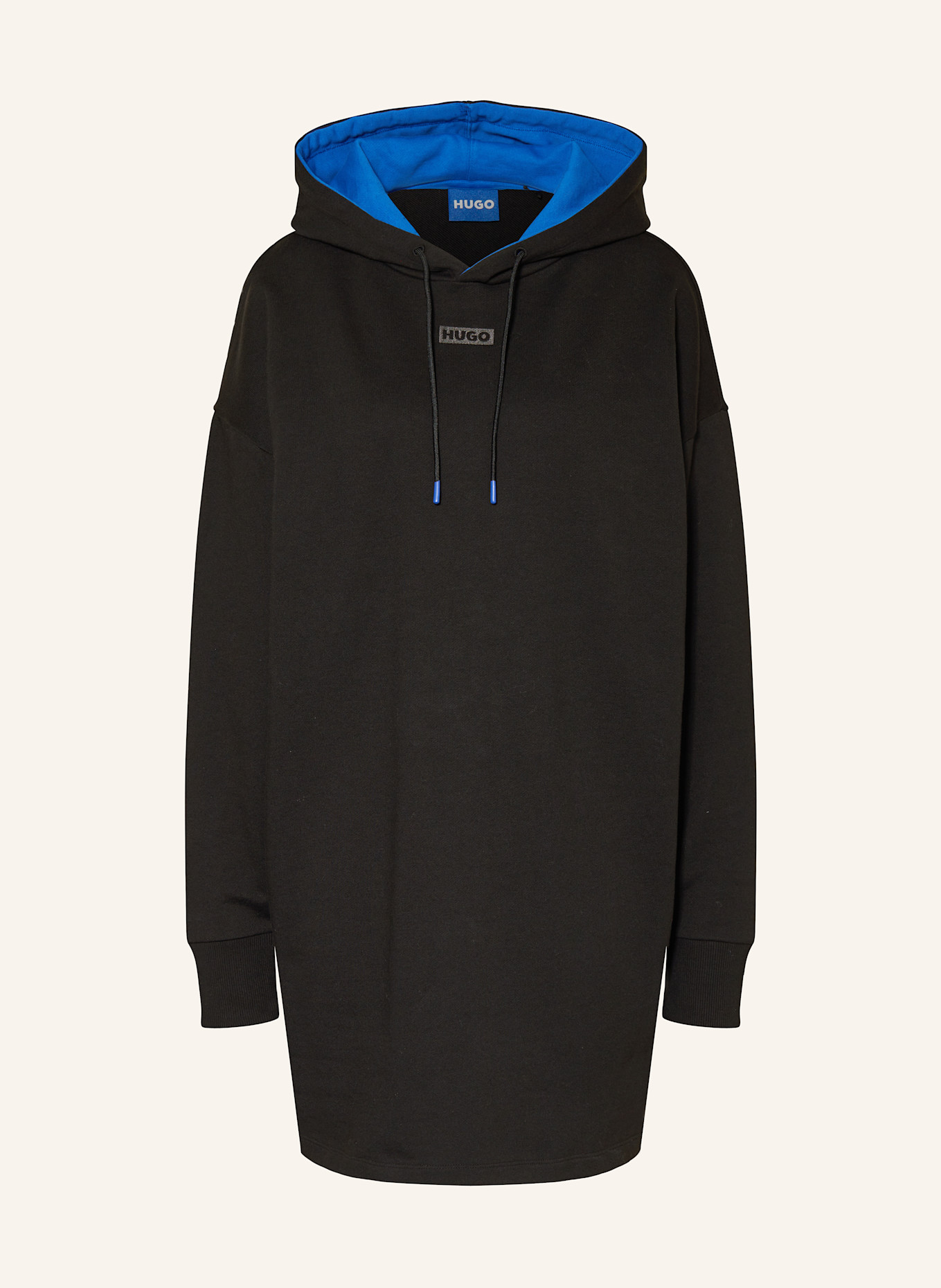 HUGO BLUE Hoodie dress NIDION in black blue