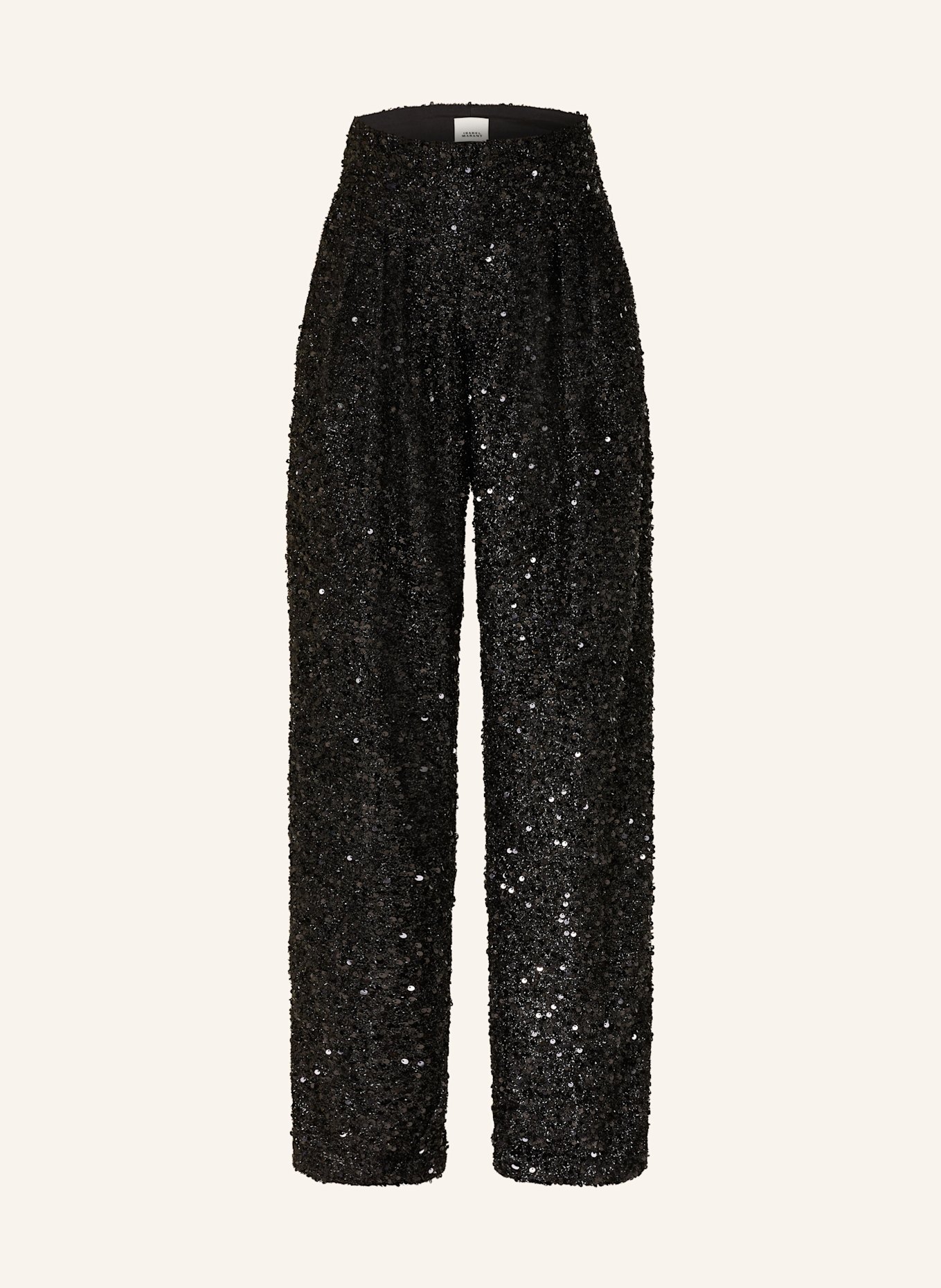 ISABEL MARANT Hose ARAS mit Pailletten: SCHWARZ