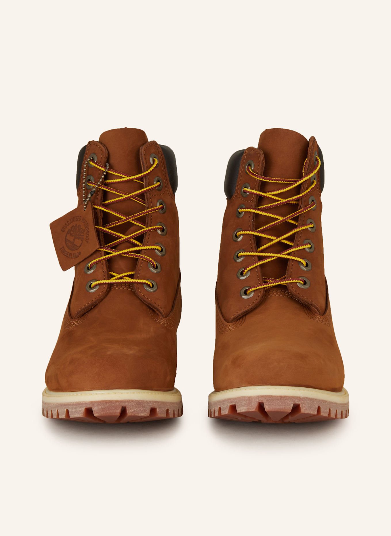 Timberland cognac boots discount