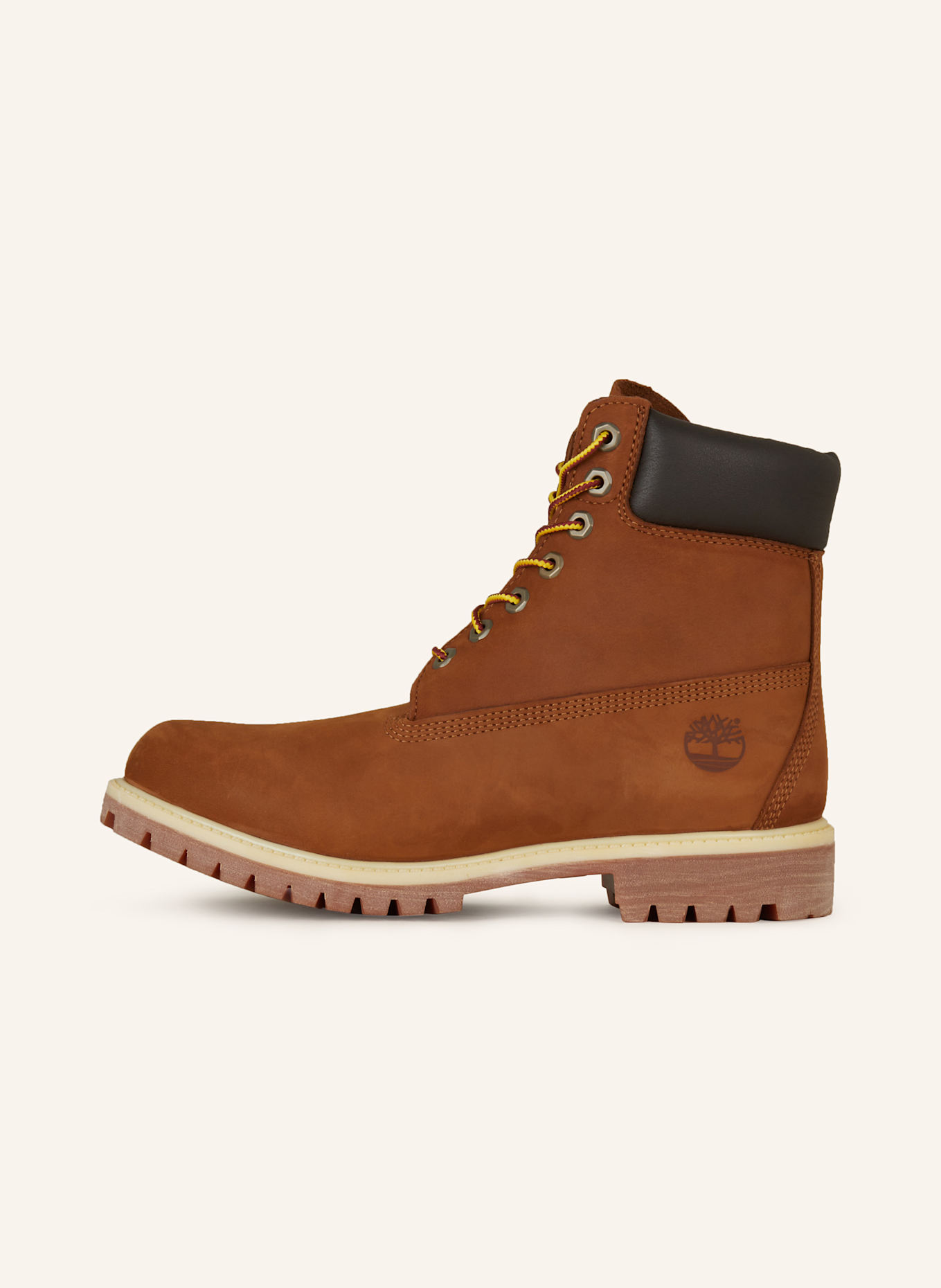 Timberland PREMIUM 6 INCH lace up boots in cognac