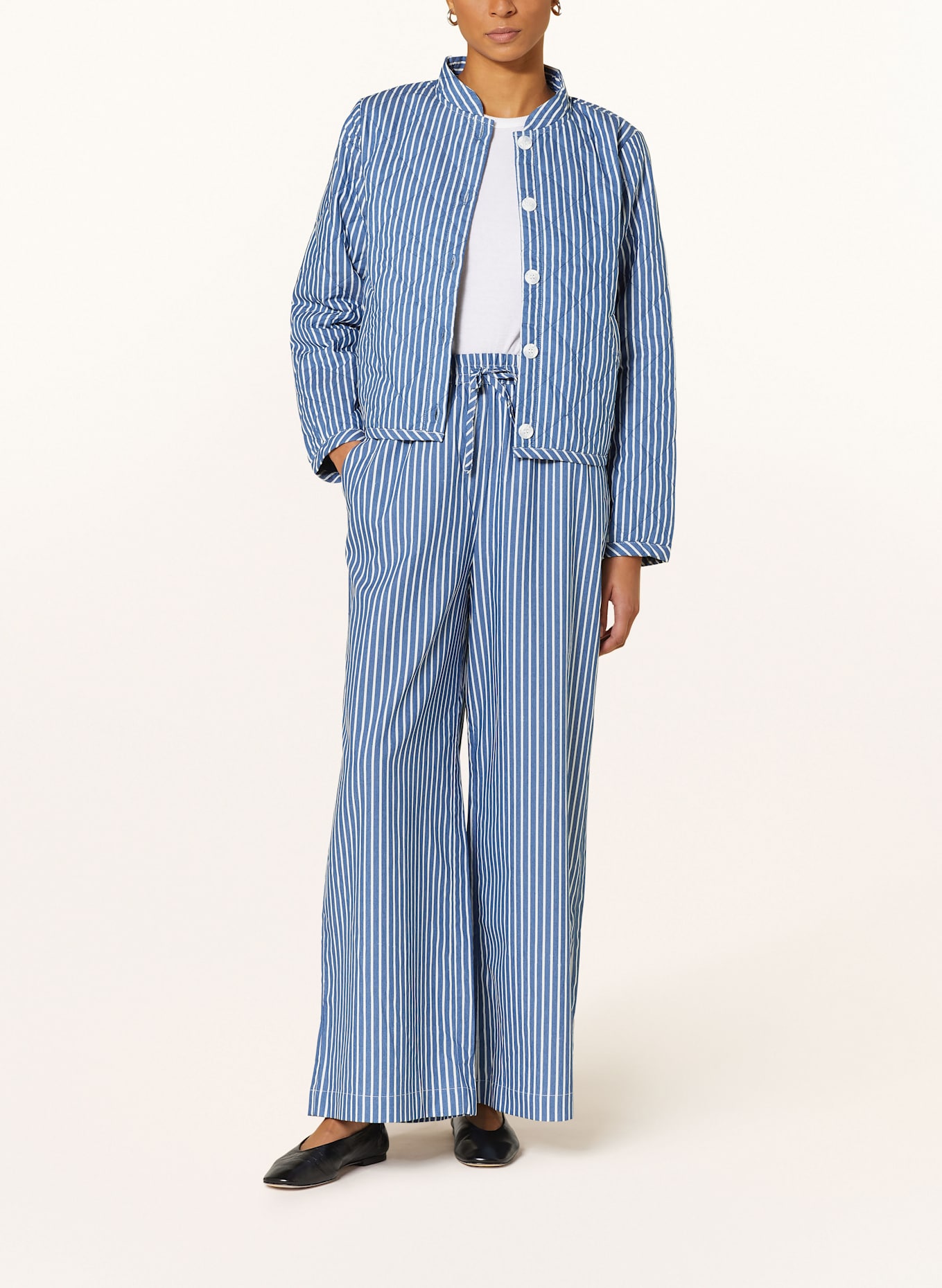 lollys laundry Blouson EMILIALL: BLAU / WEISS