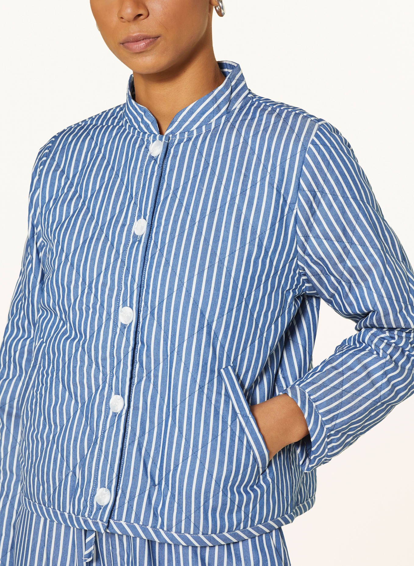 lollys laundry Blouson EMILIALL: BLAU / WEISS