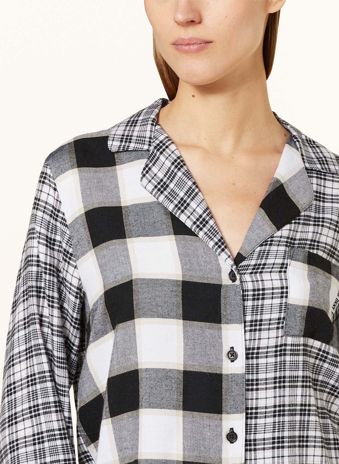 DKNY MATCH RELAX flannel pajamas