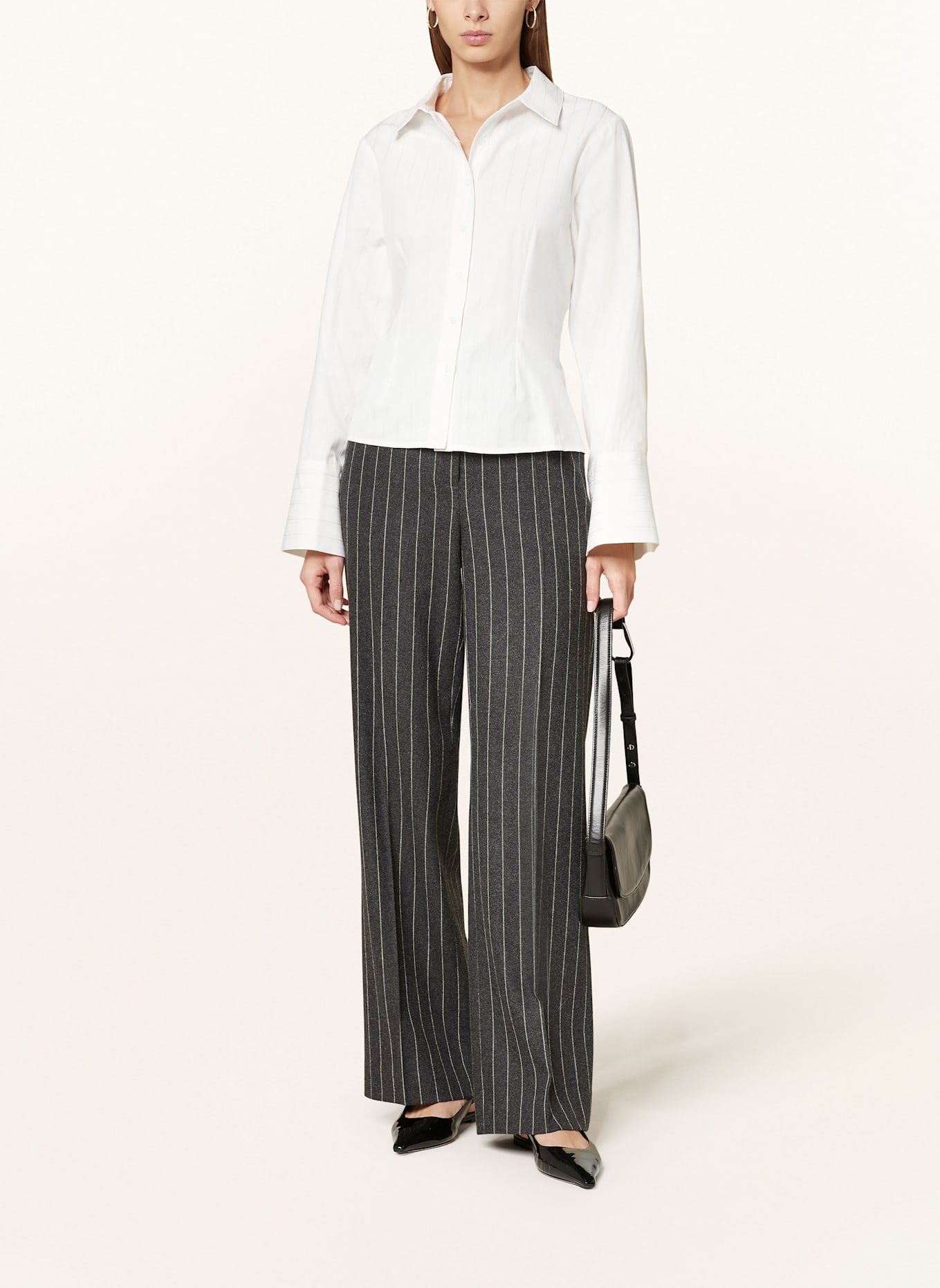 NEO NOIR Hemdbluse ROSA: WEISS