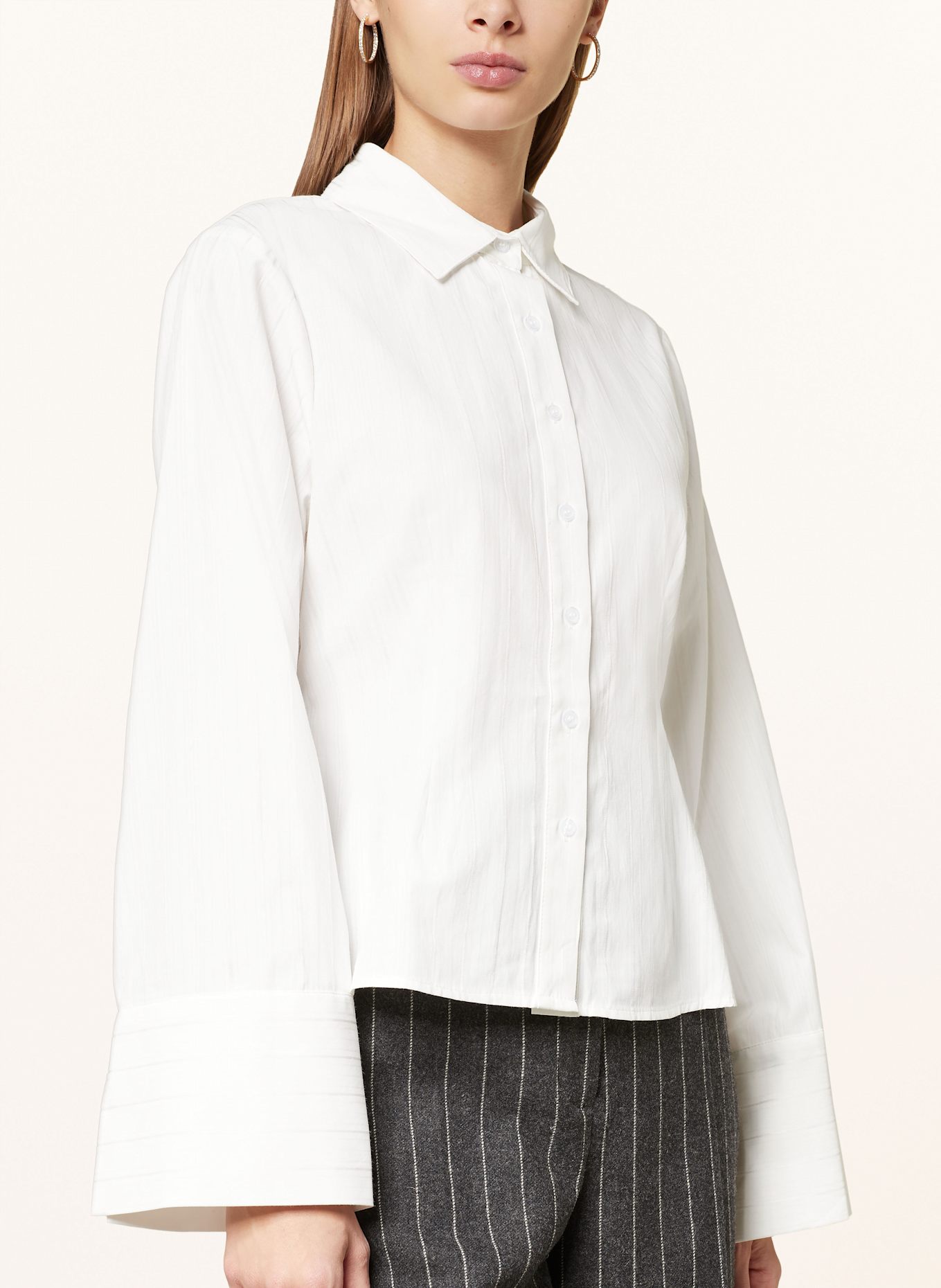 NEO NOIR Hemdbluse ROSA: WEISS