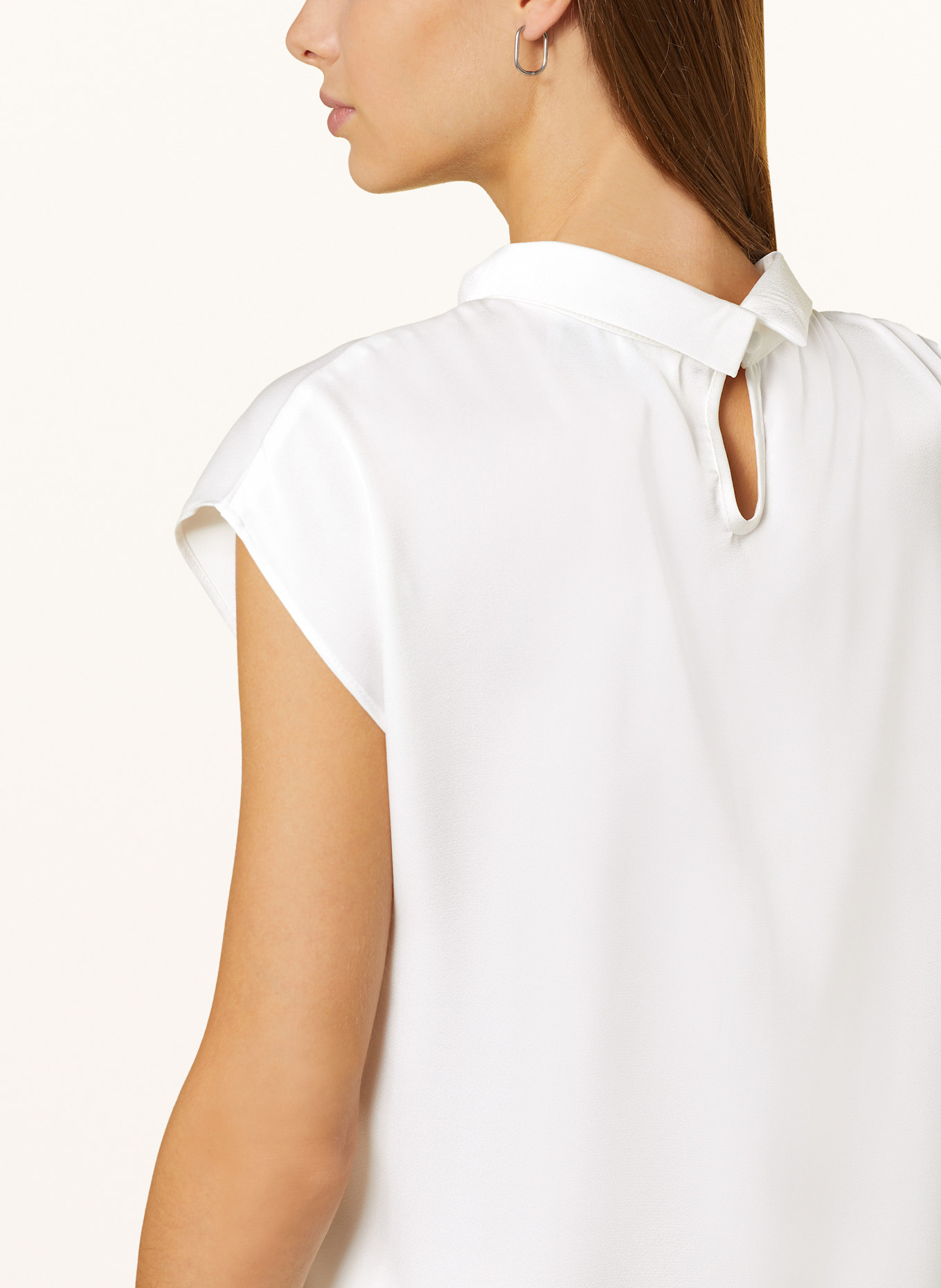 NEO NOIR Blusenshirt FLEUR aus Satin: CREME