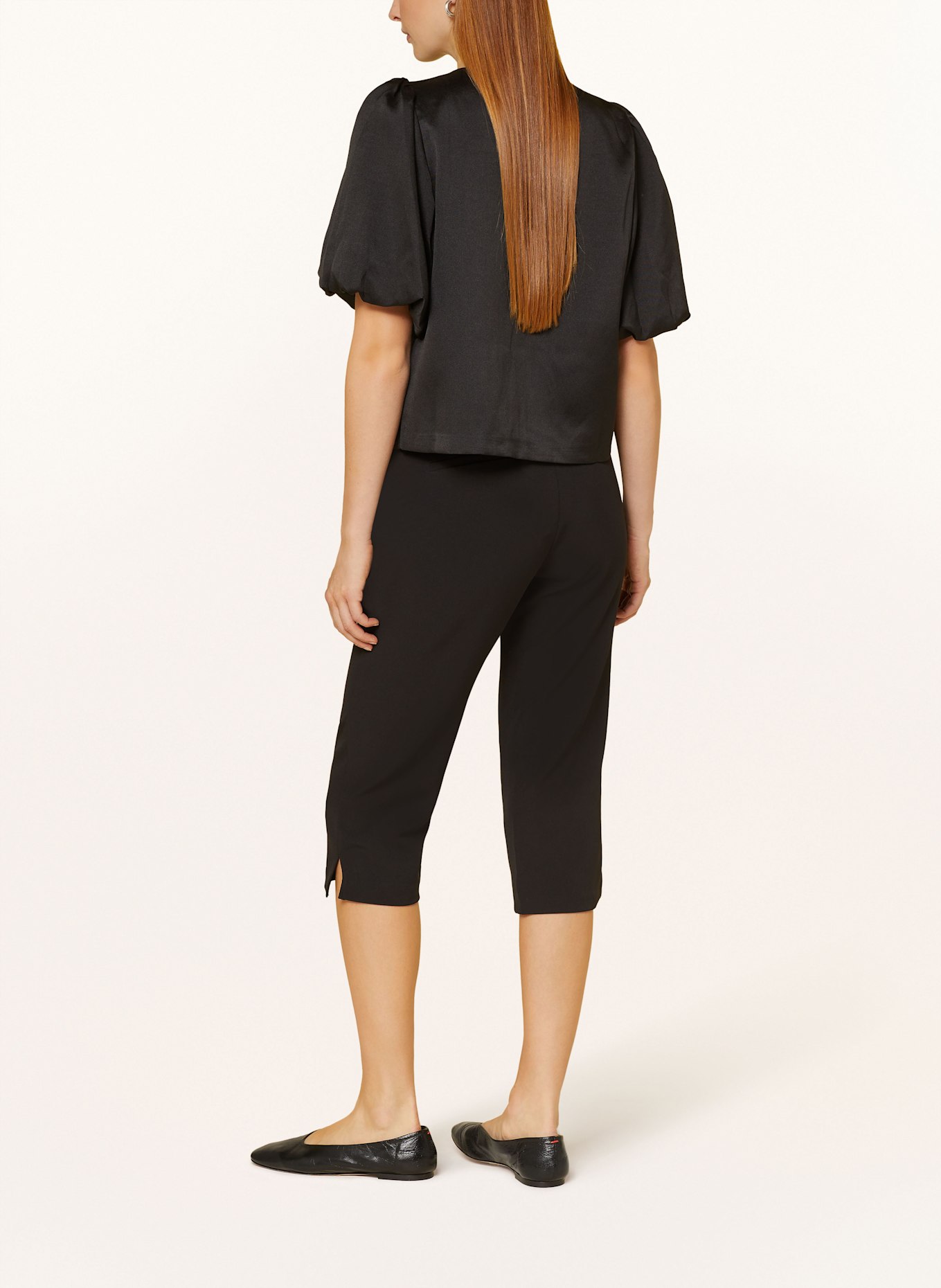 NEO NOIR 7/8 trousers TASIA: BLACK