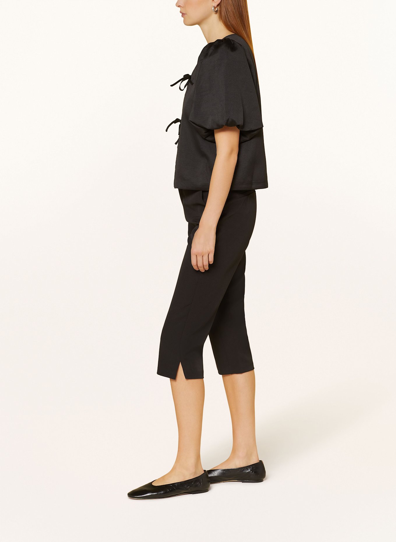 NEO NOIR 7/8 trousers TASIA: BLACK