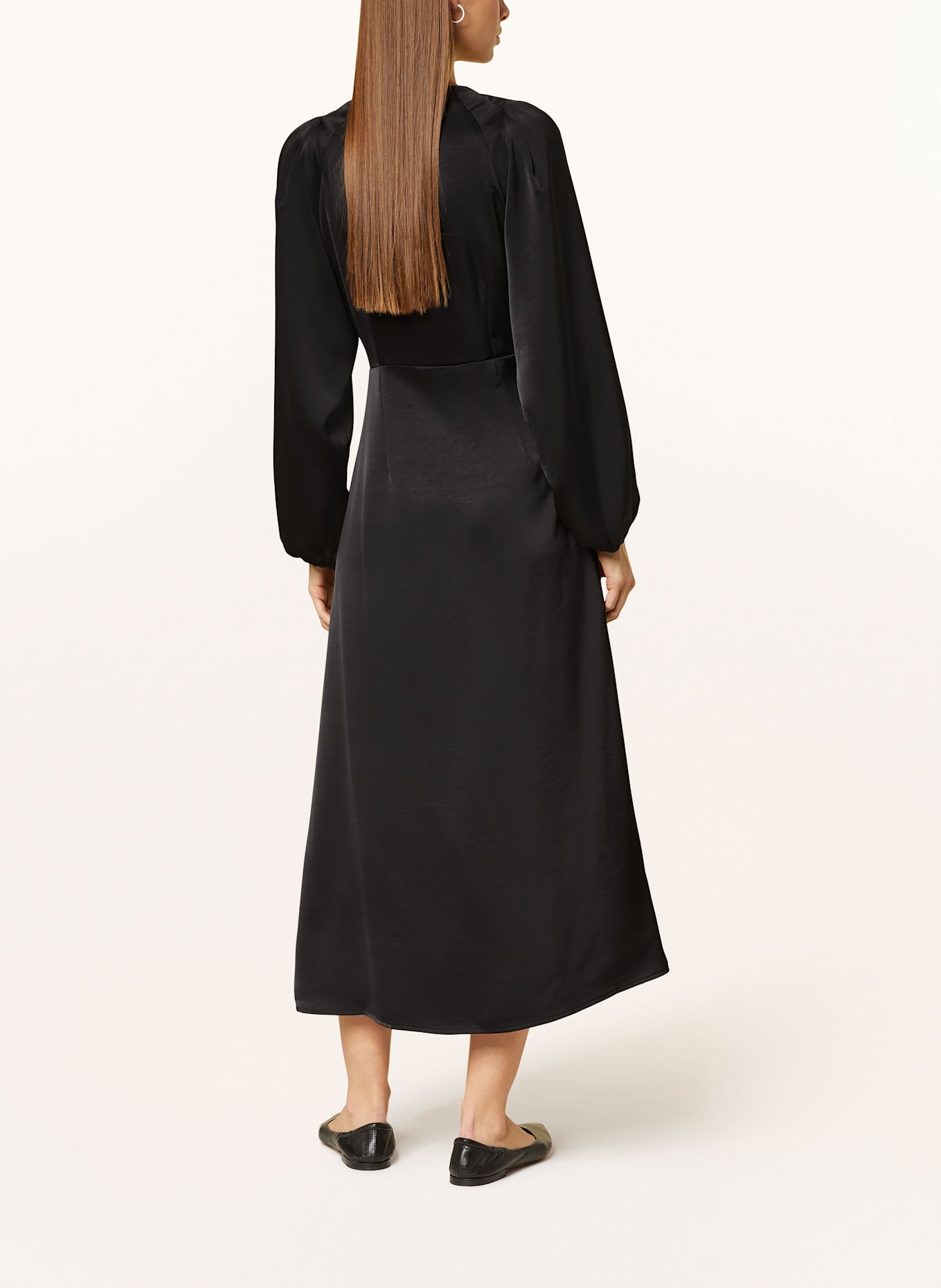 NEO NOIR Satinkleid ISOBEL: SCHWARZ