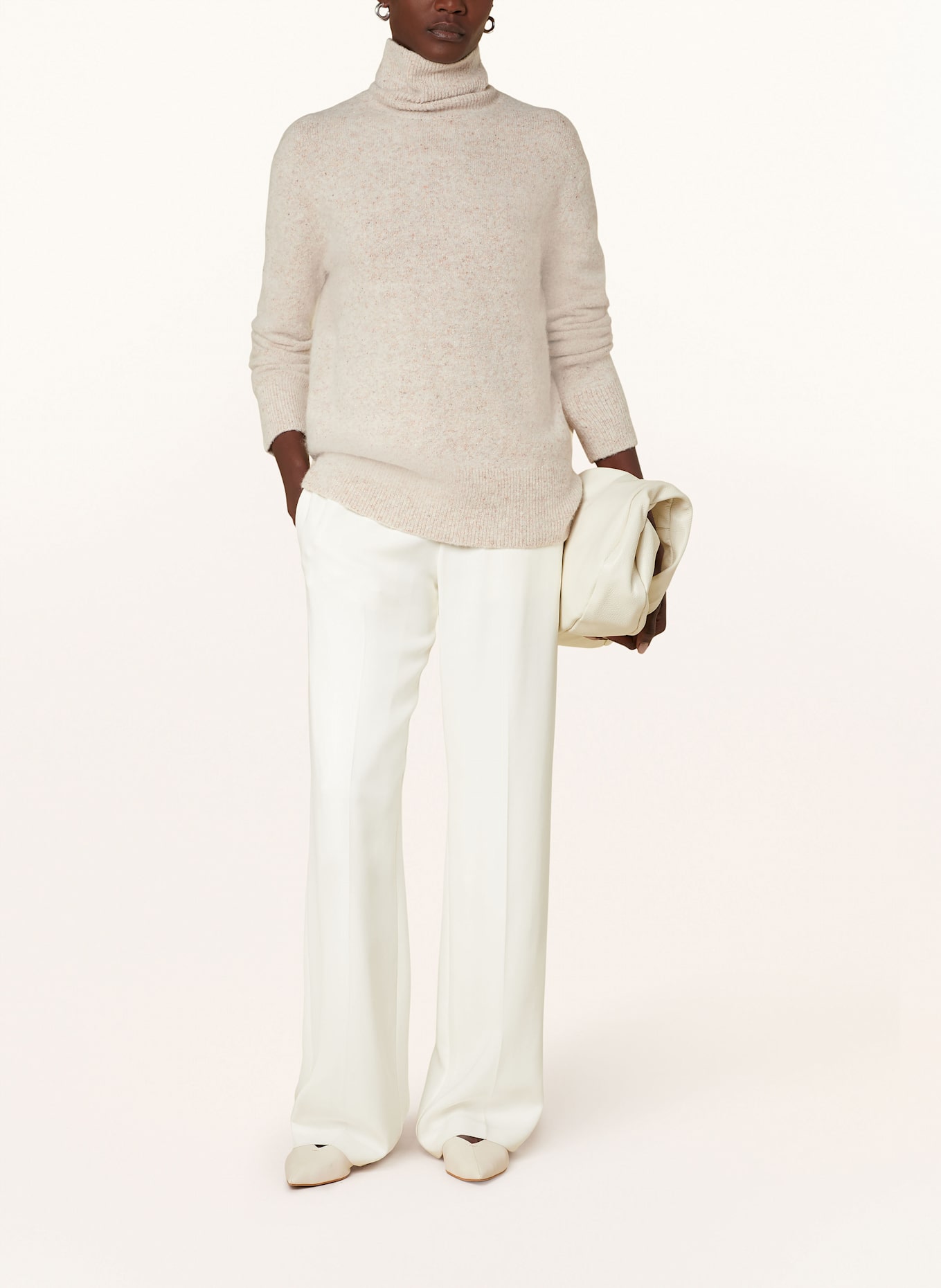 JOSEPH Turtleneck sweater in light brown