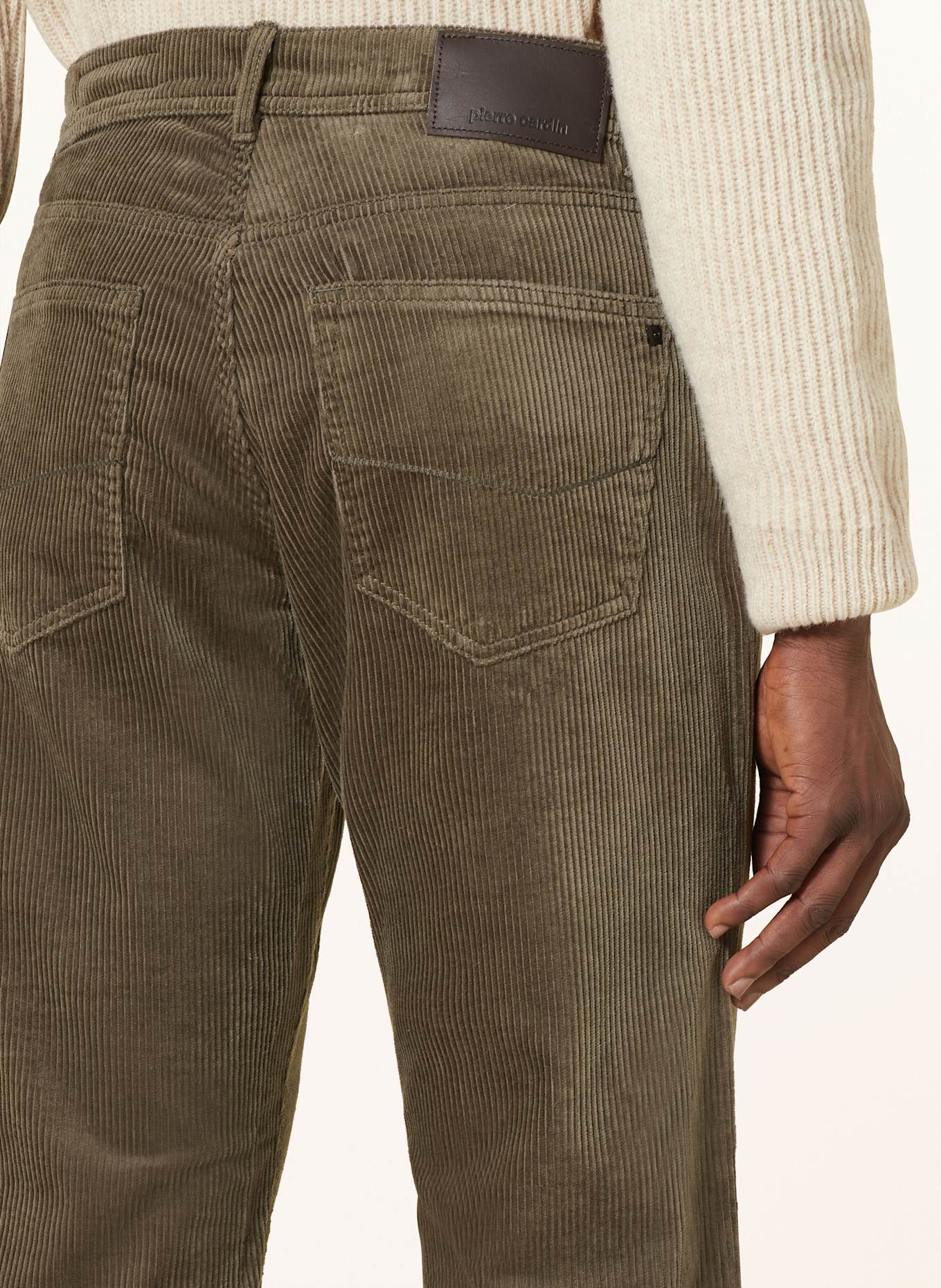 pierre cardin Spodnie sztruksowe LAVAL regular fit: 5212 beetle