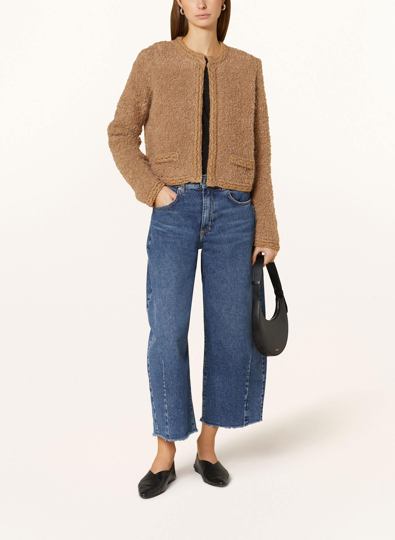 oui Kastenjacke: CAMEL