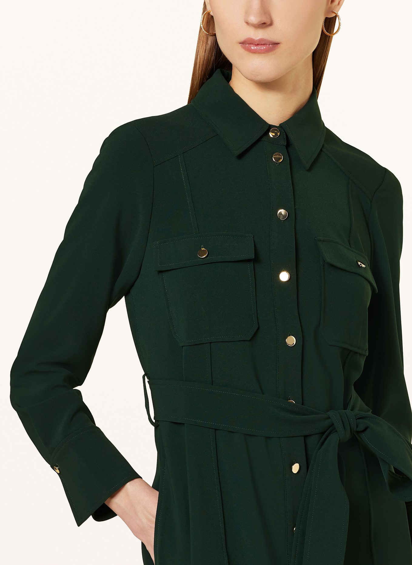HOBBS Shirt dress PRICILLA in dark green