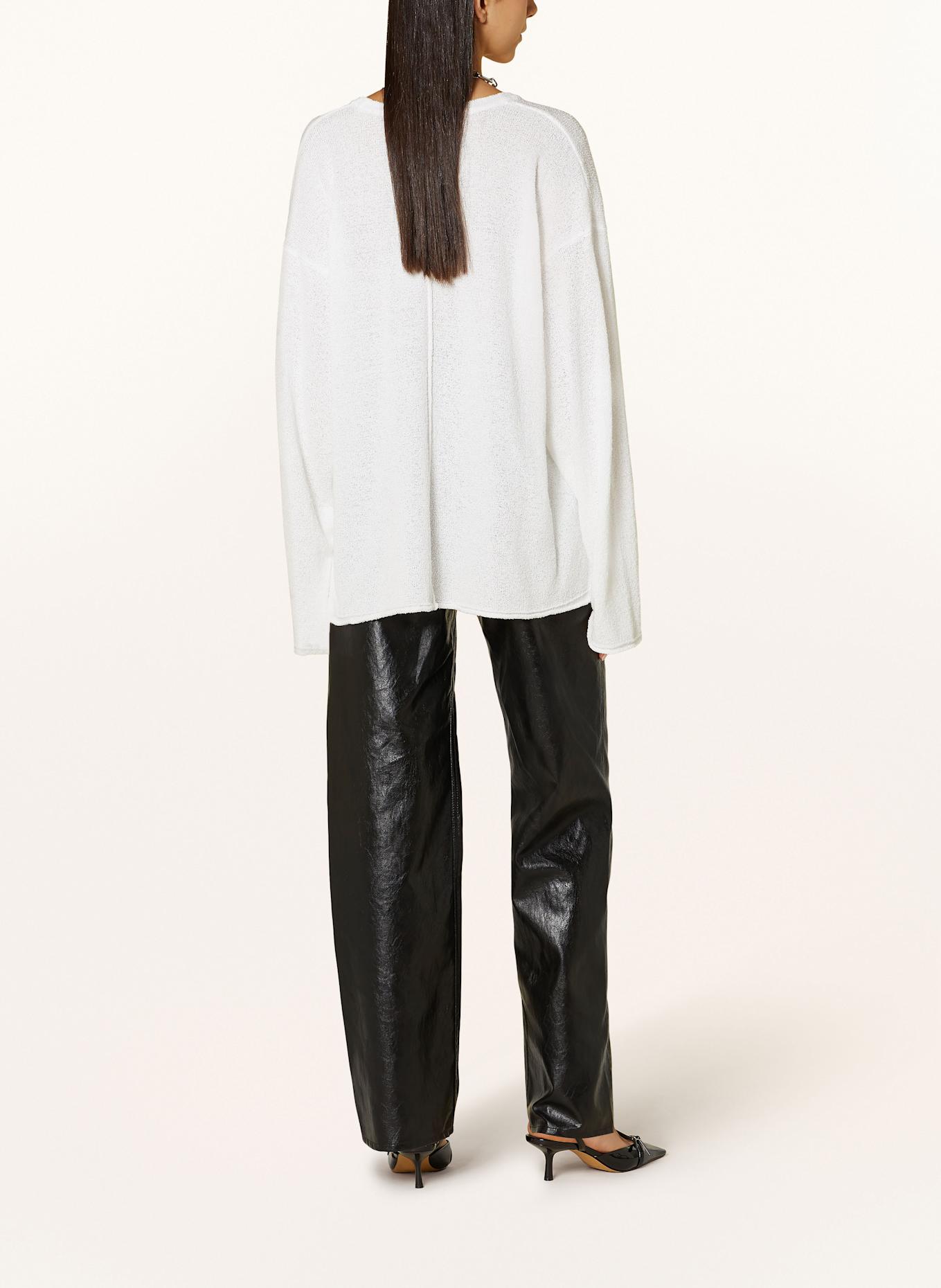 black palms Oversized-Pullover SCHUELI: WEISS