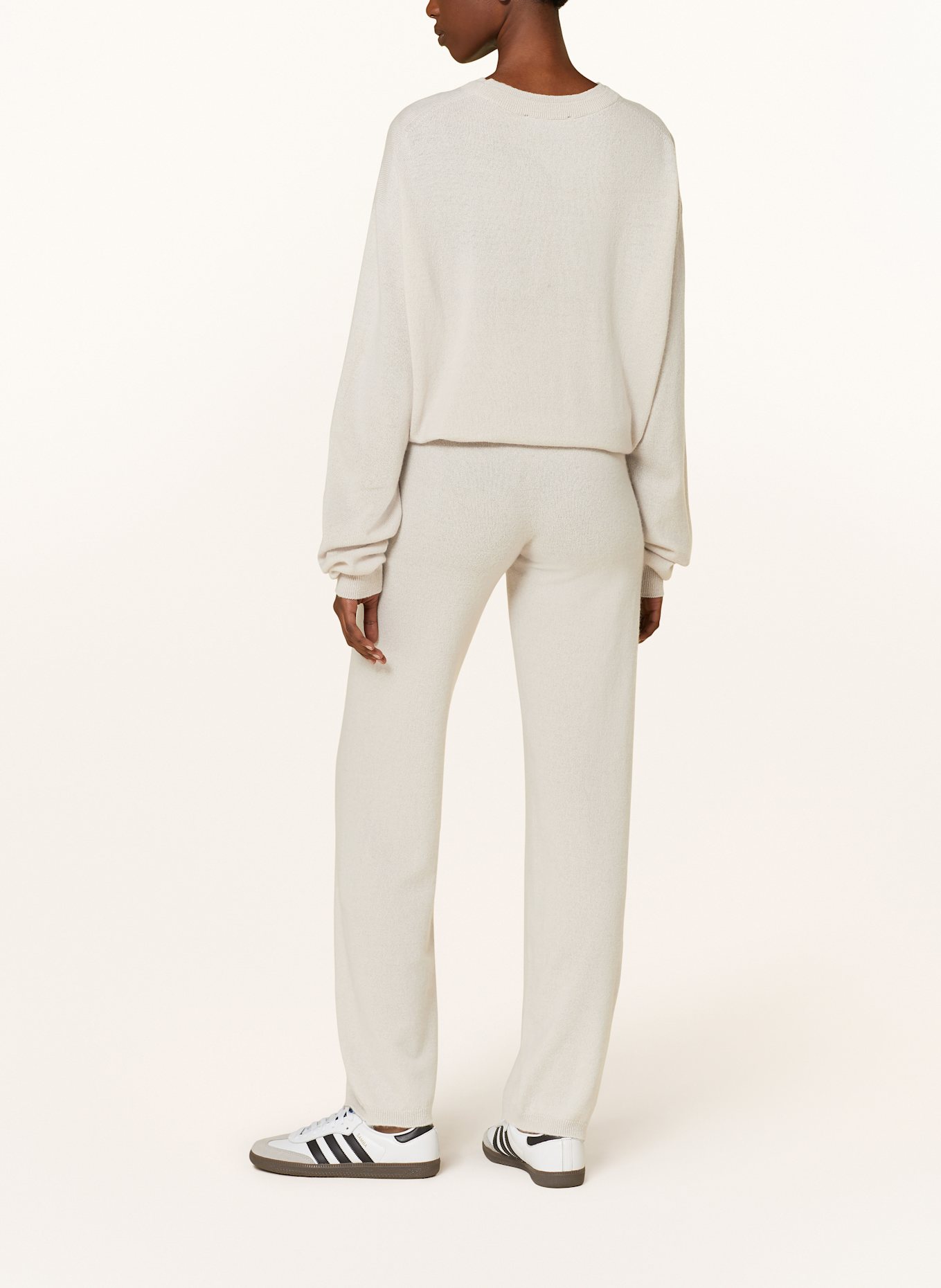 black palms Pantalon en maille CASHI avec cachemire: BEIGE