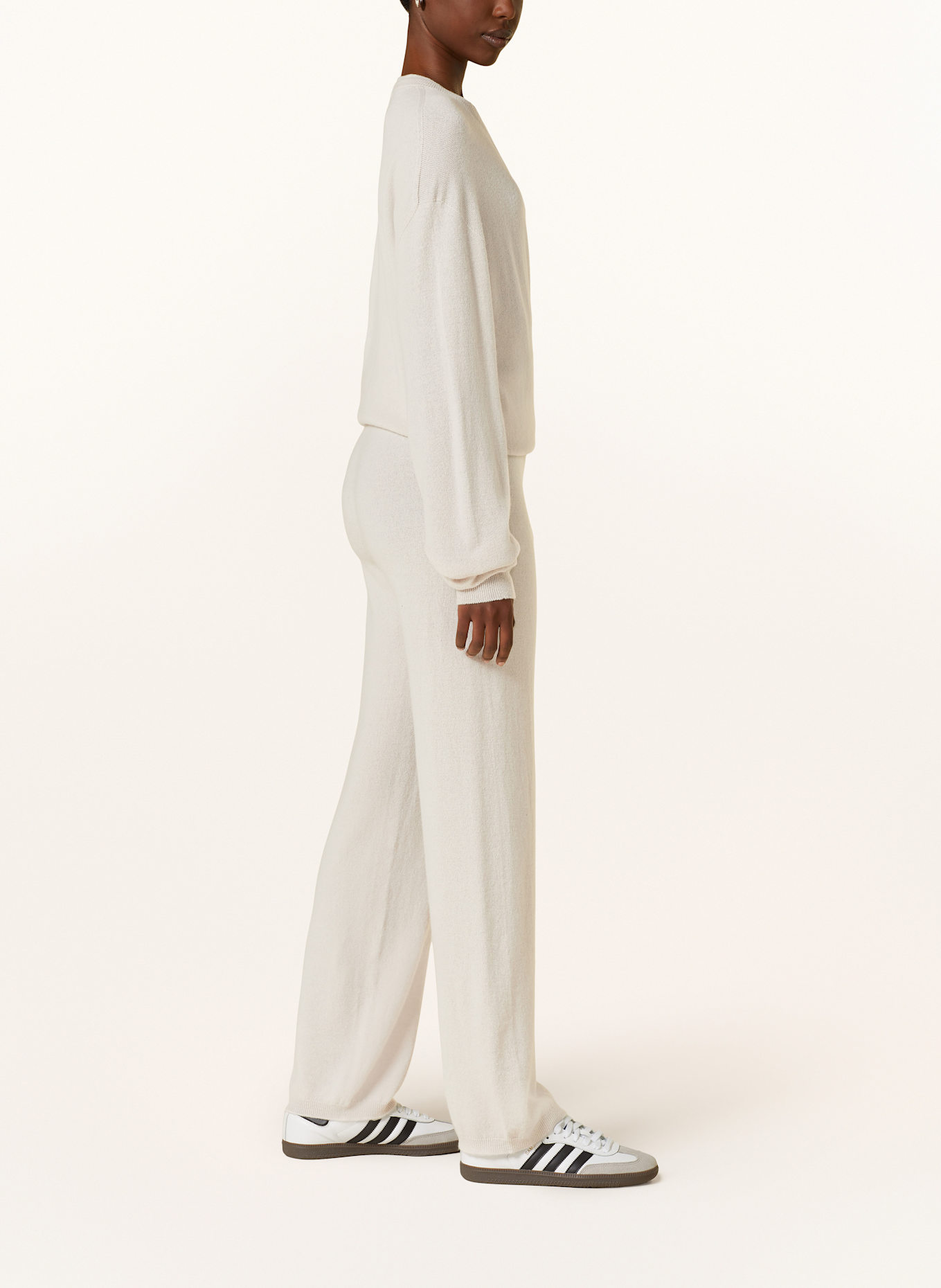 black palms Pantalon en maille CASHI avec cachemire: BEIGE