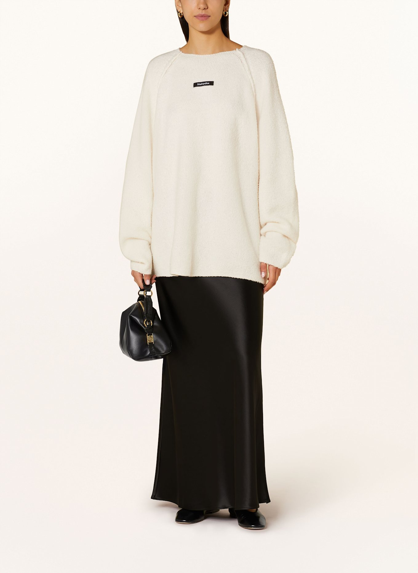black palms Oversized trui MAEXIN: CRÈME