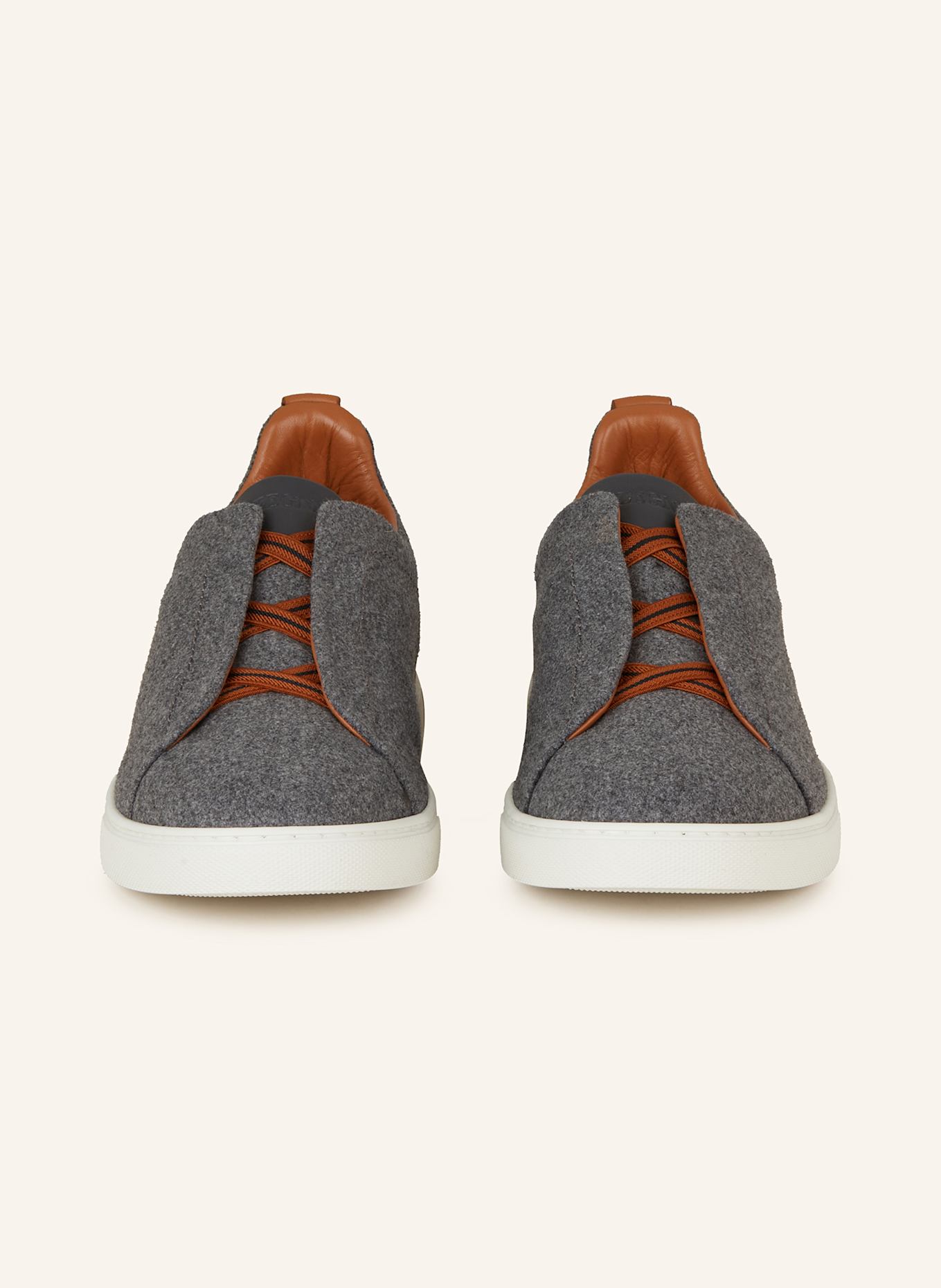 ZEGNA Sneakersy wsuwane TRIPLE STITCH: JASNOCZARY