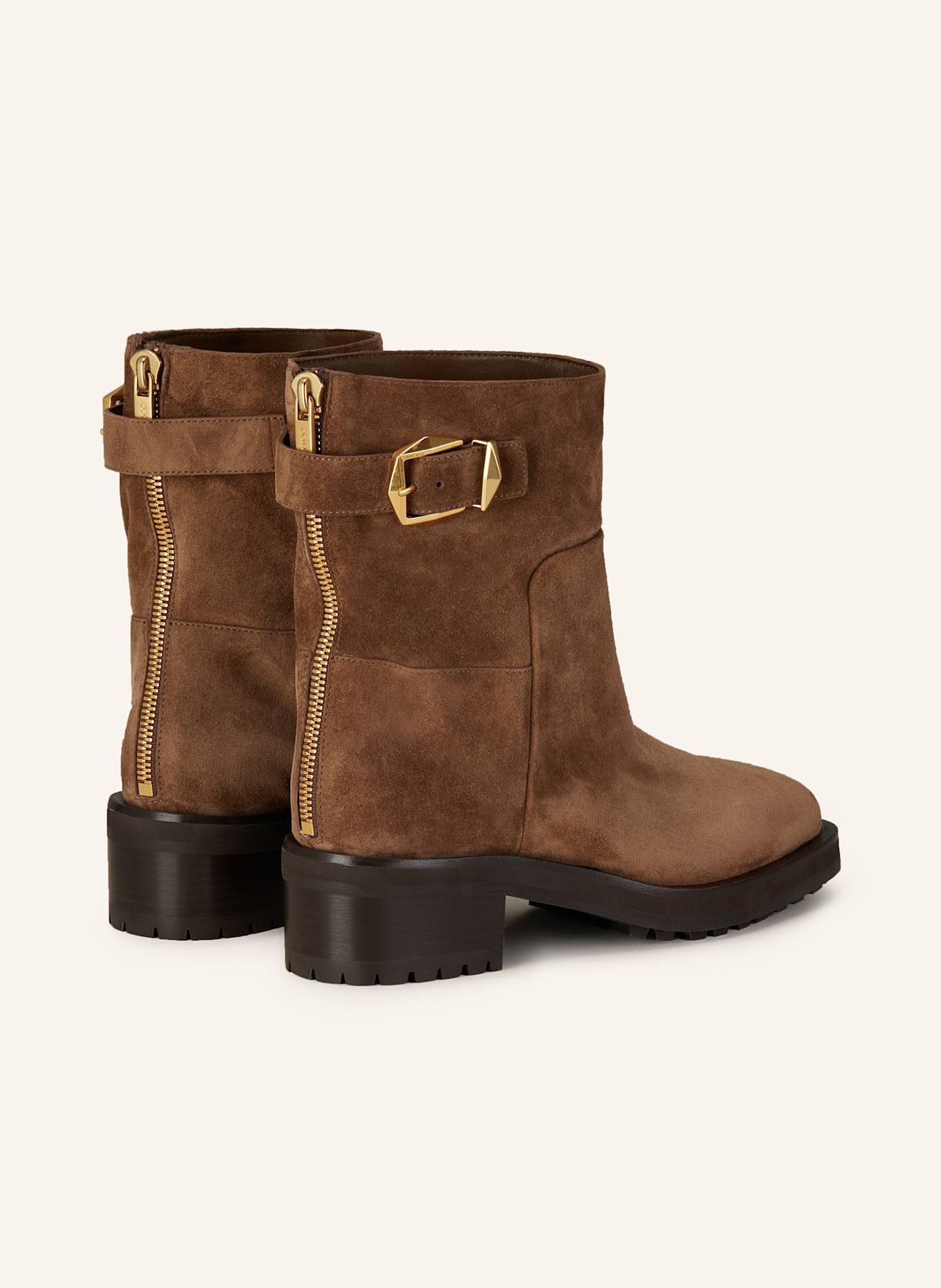JIMMY CHOO Boots BROOKLYN 50: BRAUN