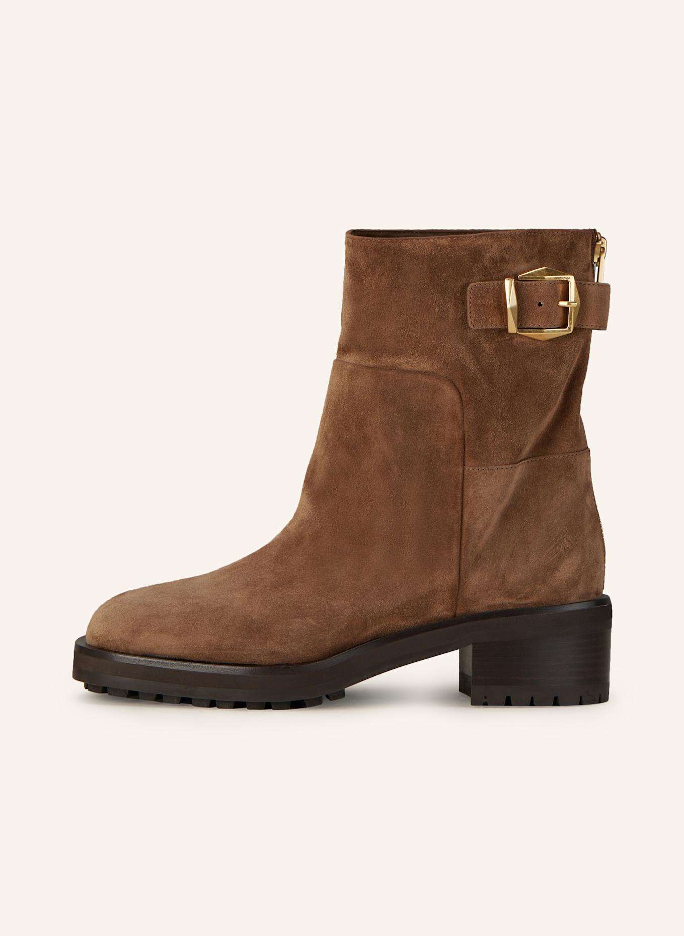 JIMMY CHOO Boots BROOKLYN 50: BRAUN