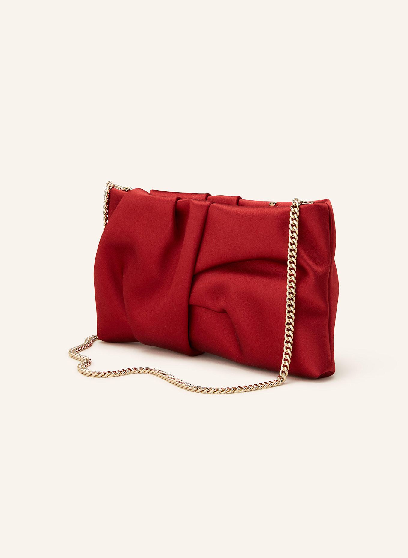 JIMMY CHOO Clutch BONNY in dark red