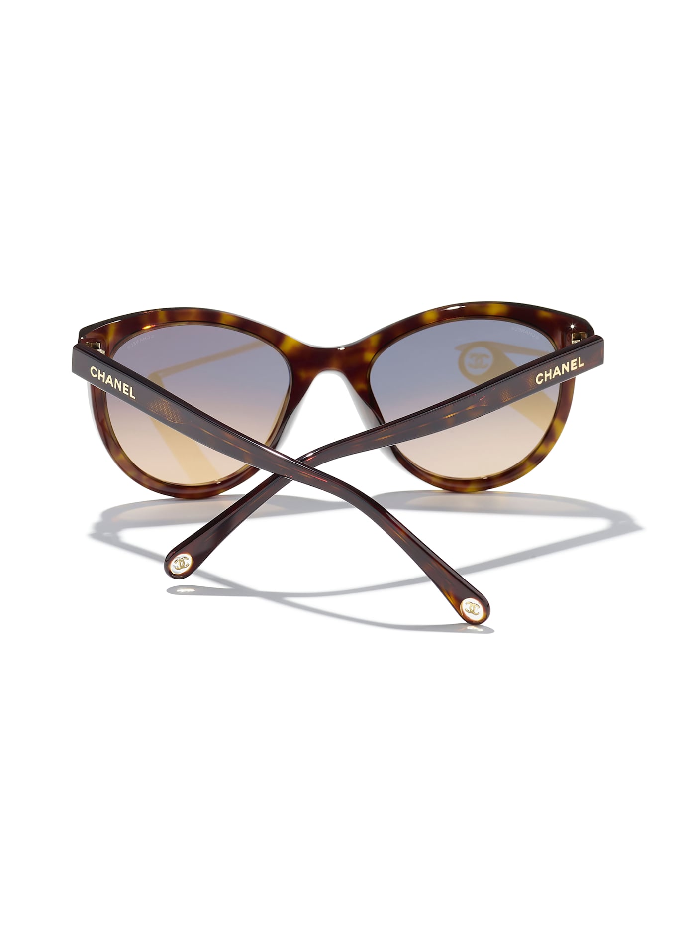 CHANEL Cat-eye shaped sunglasses: C71443 - HAVANA/ BROWN